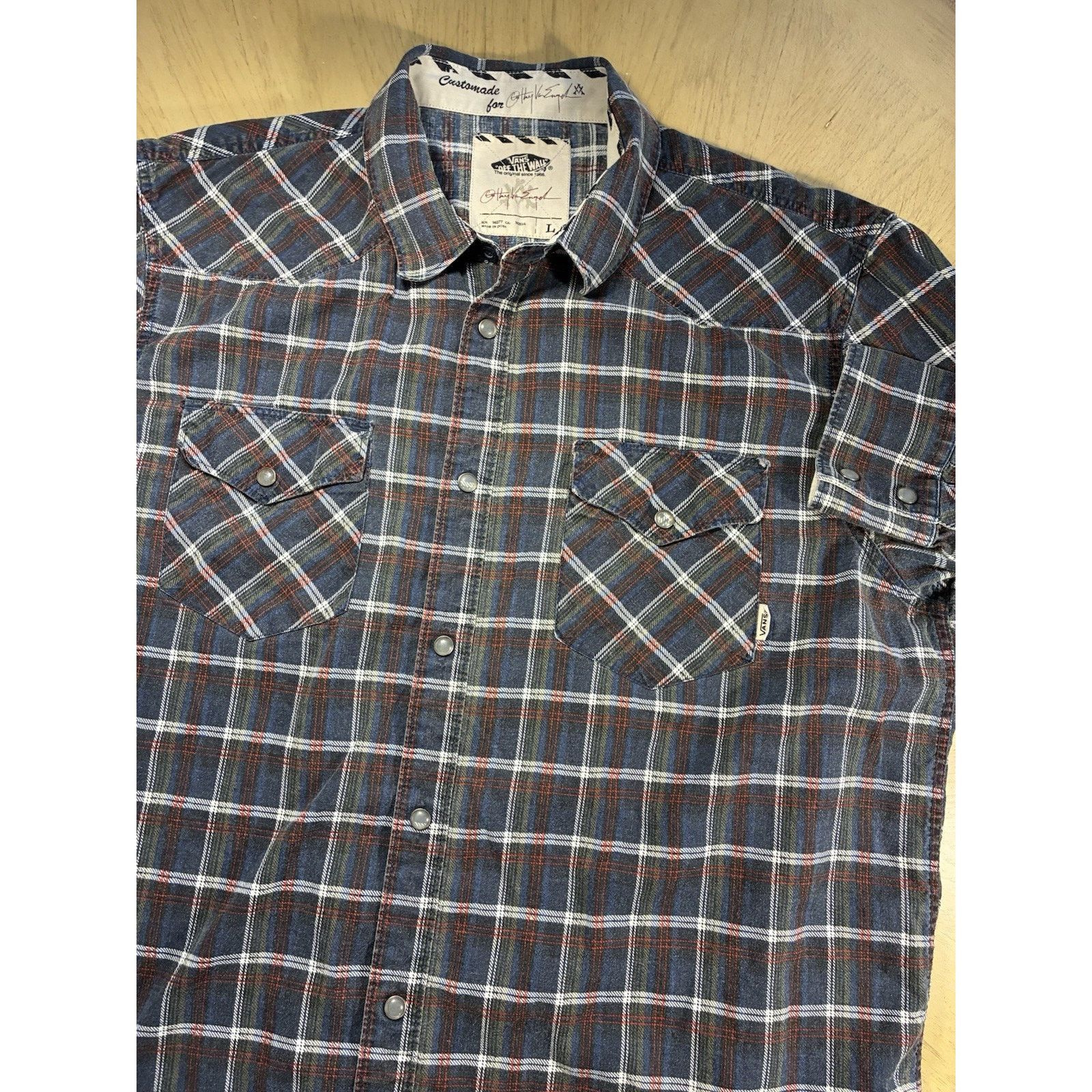 Vans Vans Men Plaid Shirt L Grunge Skater Y2K Anthony Van Engelen Size US L / EU 52-54 / 3 - 19 Thumbnail