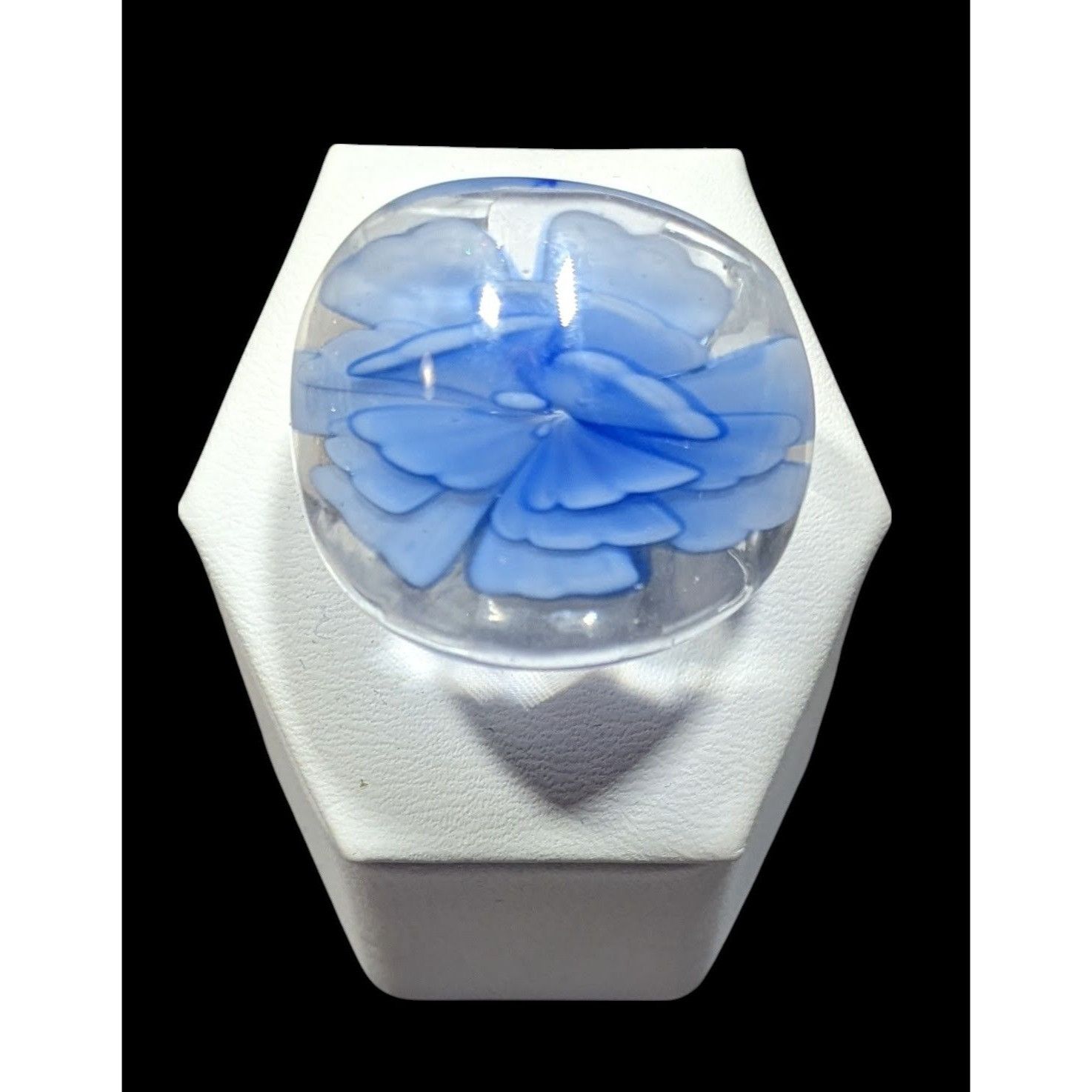 Other Blue Fairycore Lampwork Glass Ring Size 8 Size ONE SIZE - 1 Thumbnail