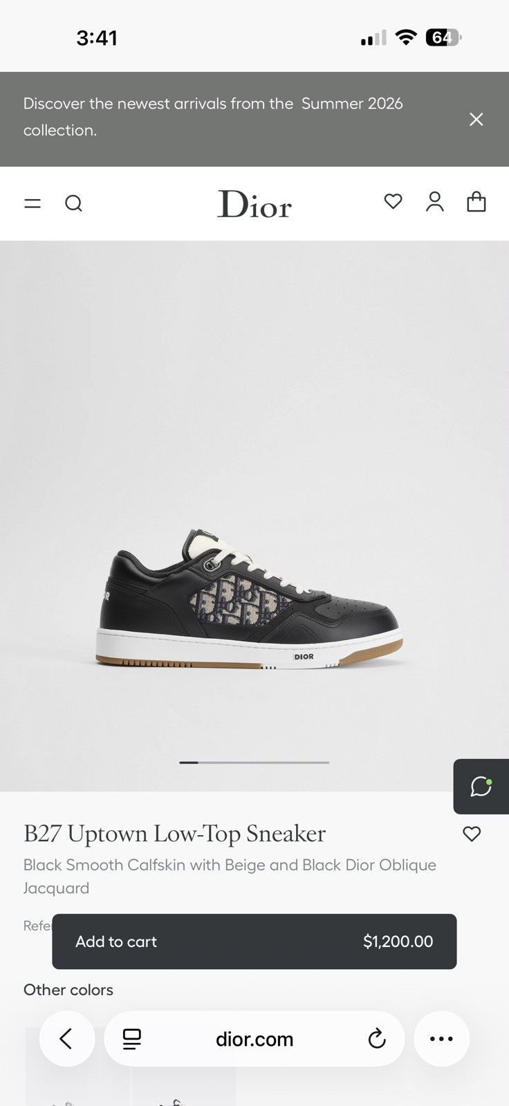 Dior Dior B27 Uptown Low-Top Sneaker Size US 8 / EU 41 - 9 Thumbnail
