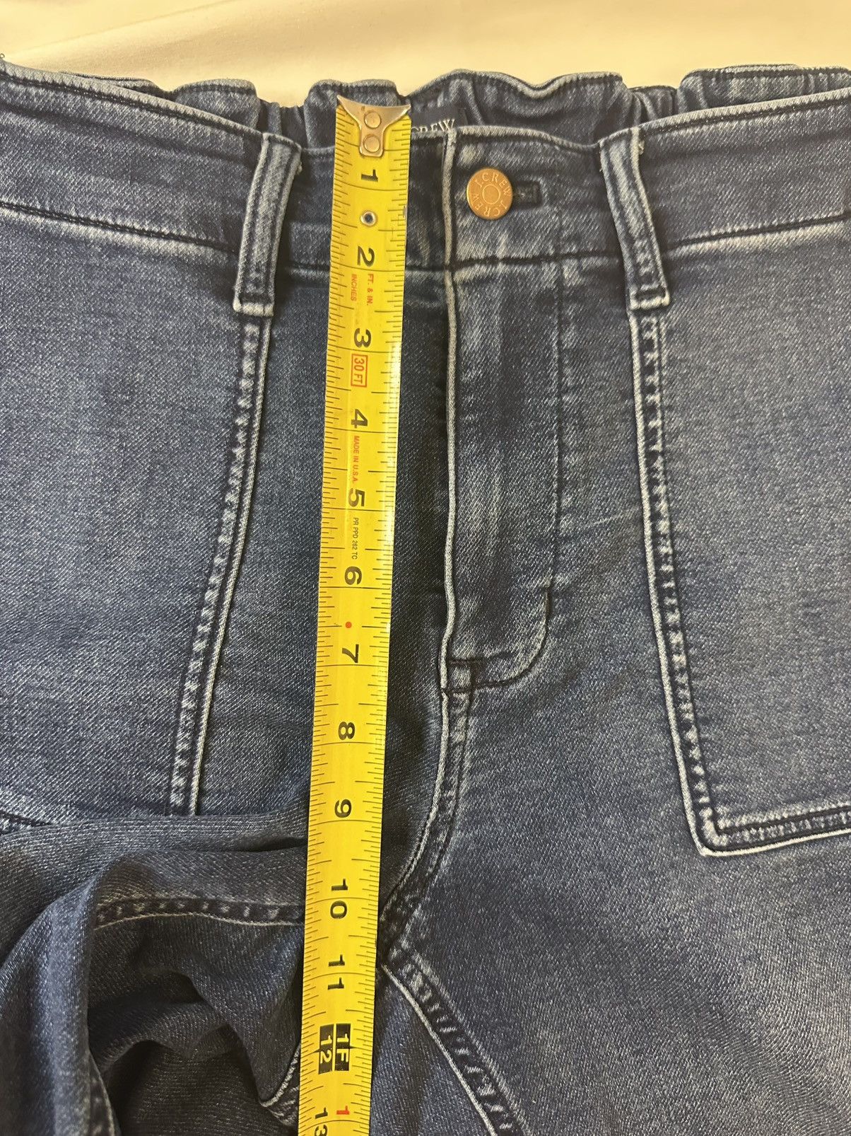 J.Crew J.Crew Women’s Utility Jogger Jean size 31 mid Rise, Denim Size 31" - 6 Thumbnail