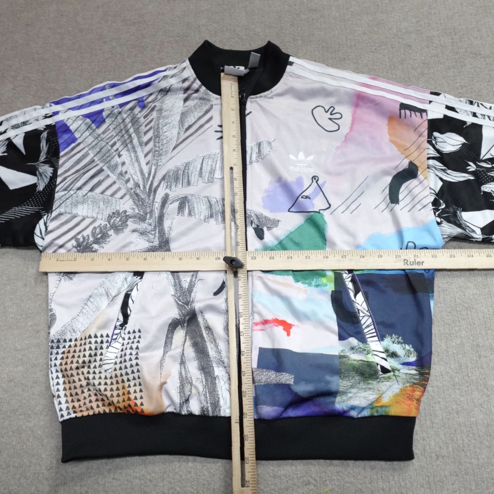 Adidas Adidas Firebird Jacket Medium Black Full Zip Farm Rio Passinho Size M / US 6-8 / IT 42-44 - 3 Thumbnail