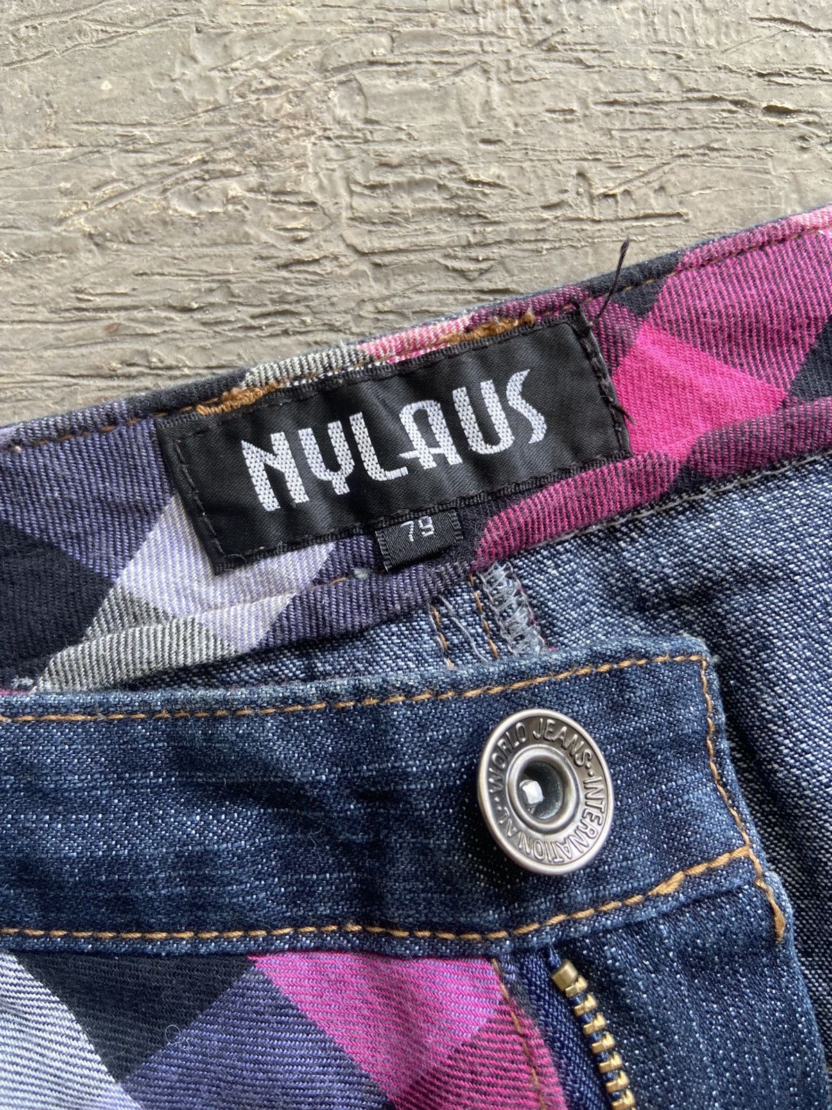 Japanese Brand 2000s Nylaus - Vkei Harajuku Style Double Waist Pants Size US 30 / EU 46 - 8 Thumbnail