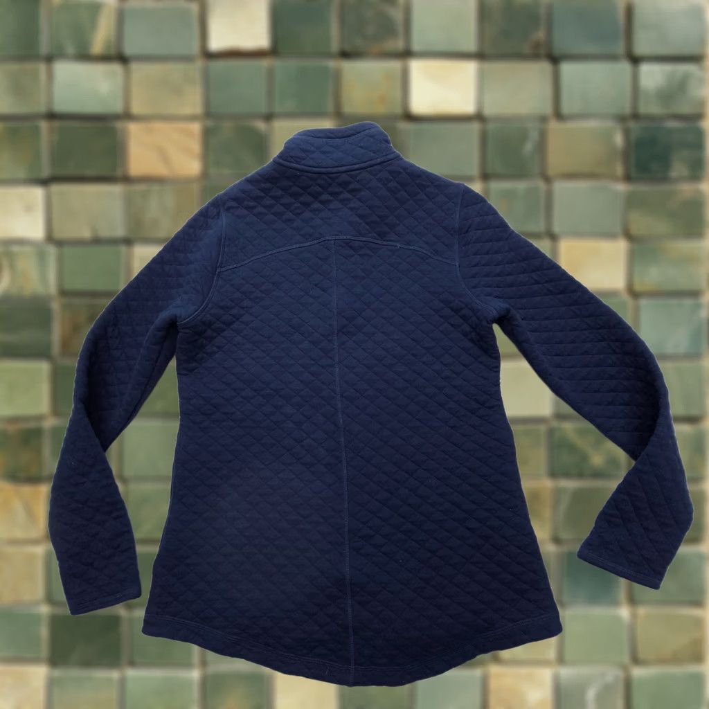 Vintage Duluth Quilted Sweatshirt Pullover Womens Small Blue Hiking Work Travel Sweatshirt Size S / US 4 / IT 40 - 1 Thumbnail
