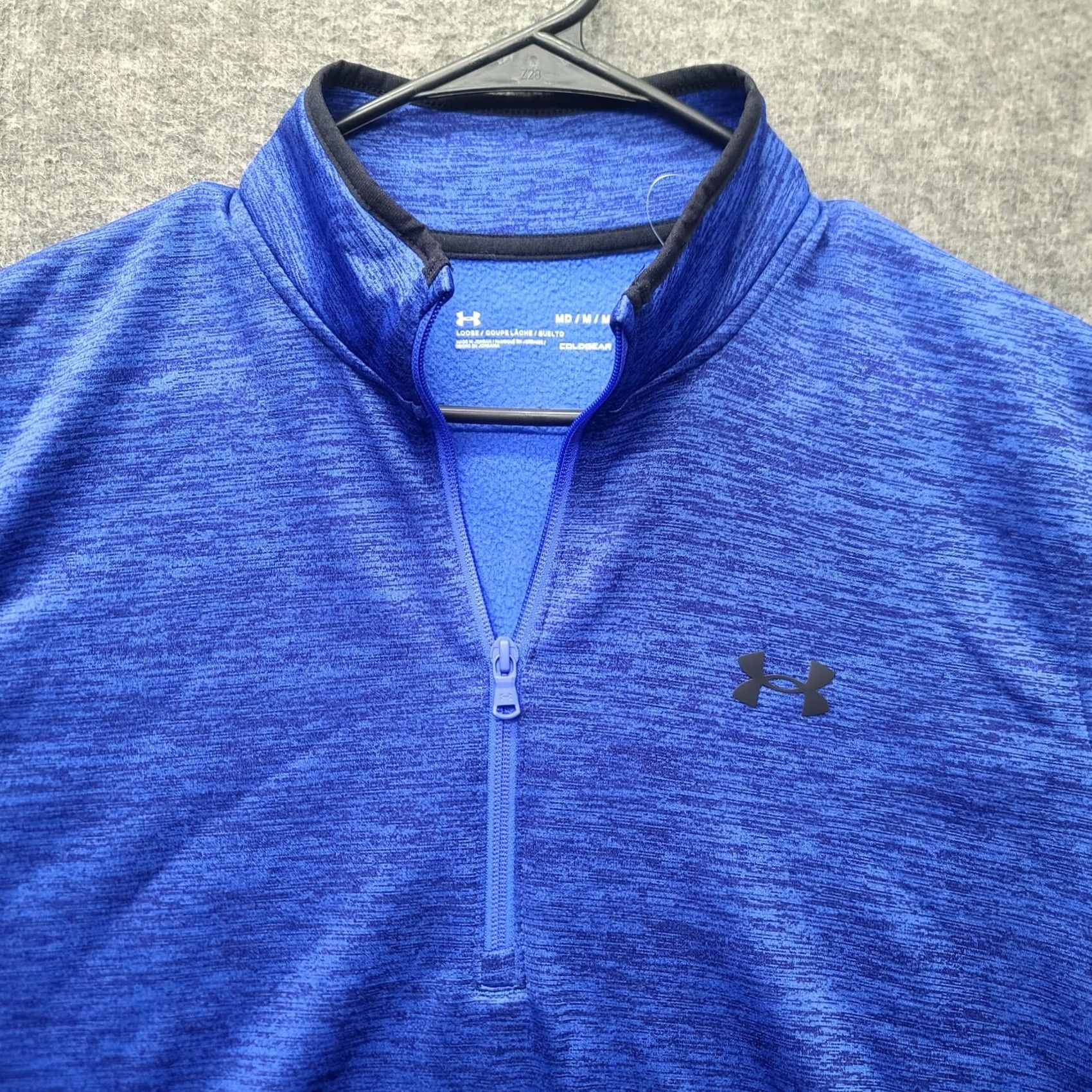 Under Armour Under Armour Fleece Mens M Coldgear 1/4 Zip Loose Fit Tech Pro Athleisure Sweatshirt Shirt Zip Mock Neck Blue Size US M / EU 48-50 / 2 - 7 Thumbnail