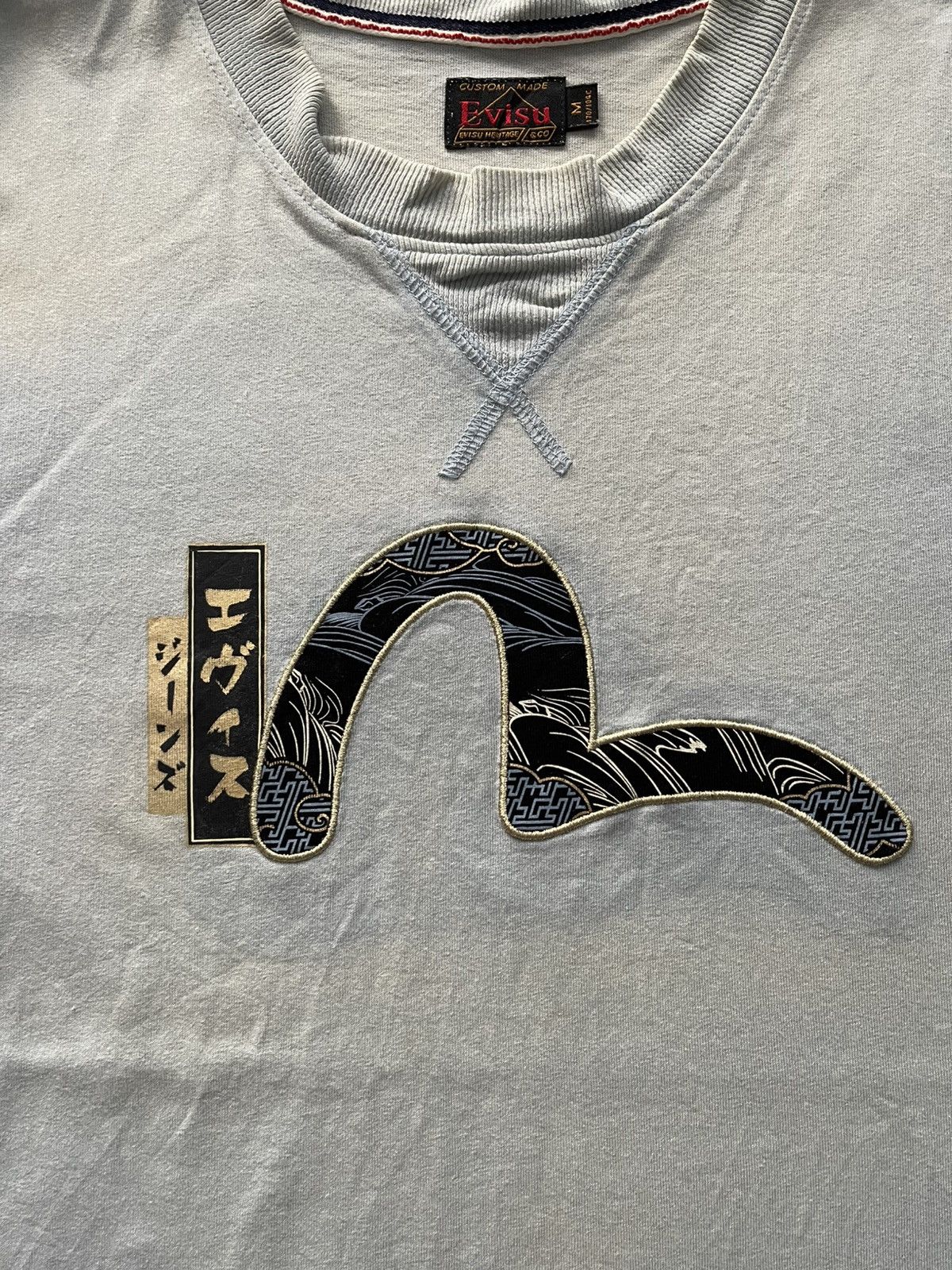 Evisu VINTAGE EMBROIDERED EVISU T-SHIRT VERY RARE Size US M / EU 48-50 / 2 - 3 Thumbnail