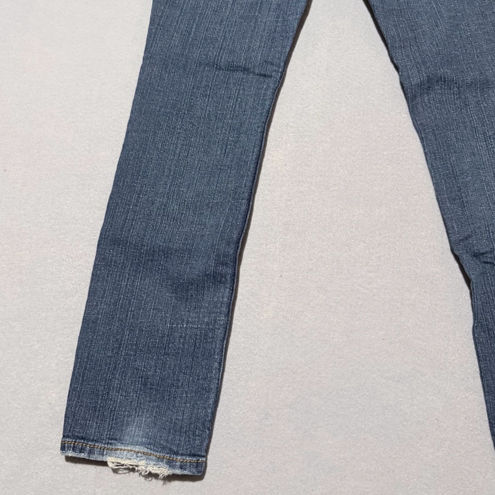 Vintage Aéropostale Bayla Jeans Women's Blue Denim Low Rise Skinny Fit Stretch - 9/10 Jeans Size 32" / US 10 / IT 46 - 7 Thumbnail