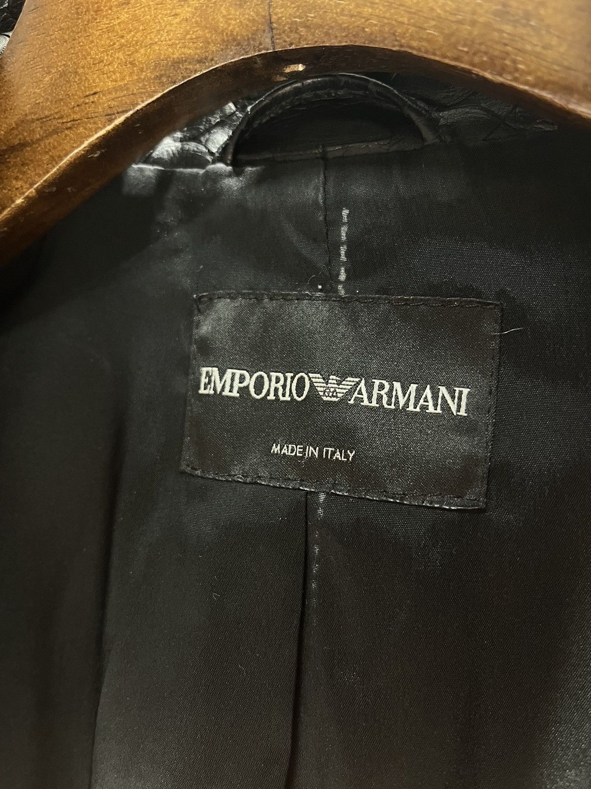 Emporio Armani Emporia Armani Leather Jacket Size US L / EU 52-54 / 3 - 5 Thumbnail