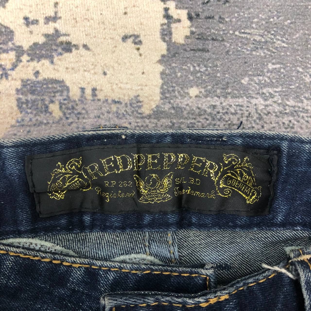 Japanese Brand P808 RED PEPPER FLARED JAPAN JEANS Size 32" / US 10 / IT 46 - 7 Thumbnail