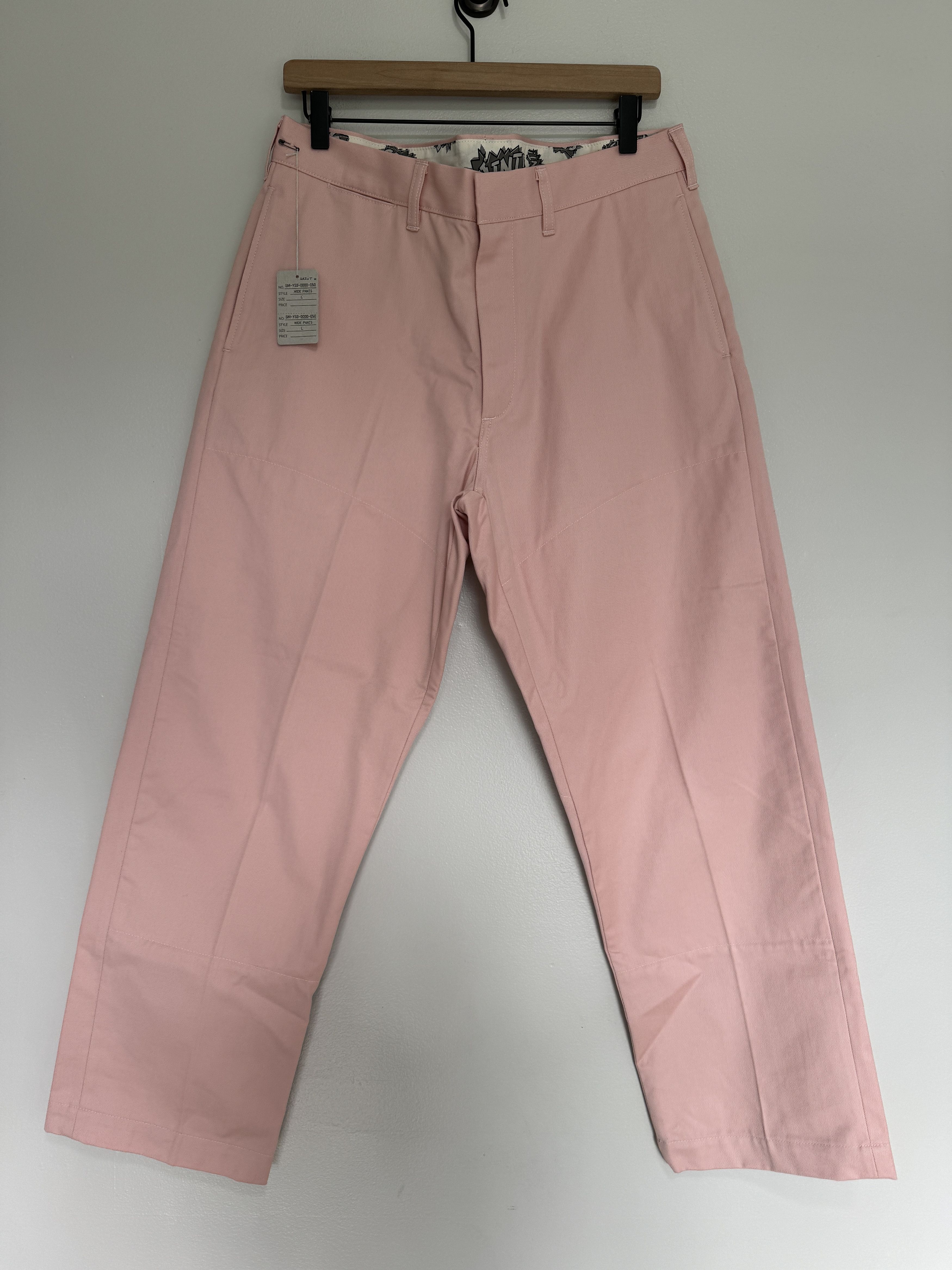 image of Saint Michael Wide Chino Pants (Pink) New $710 L, Men's (Size 34)