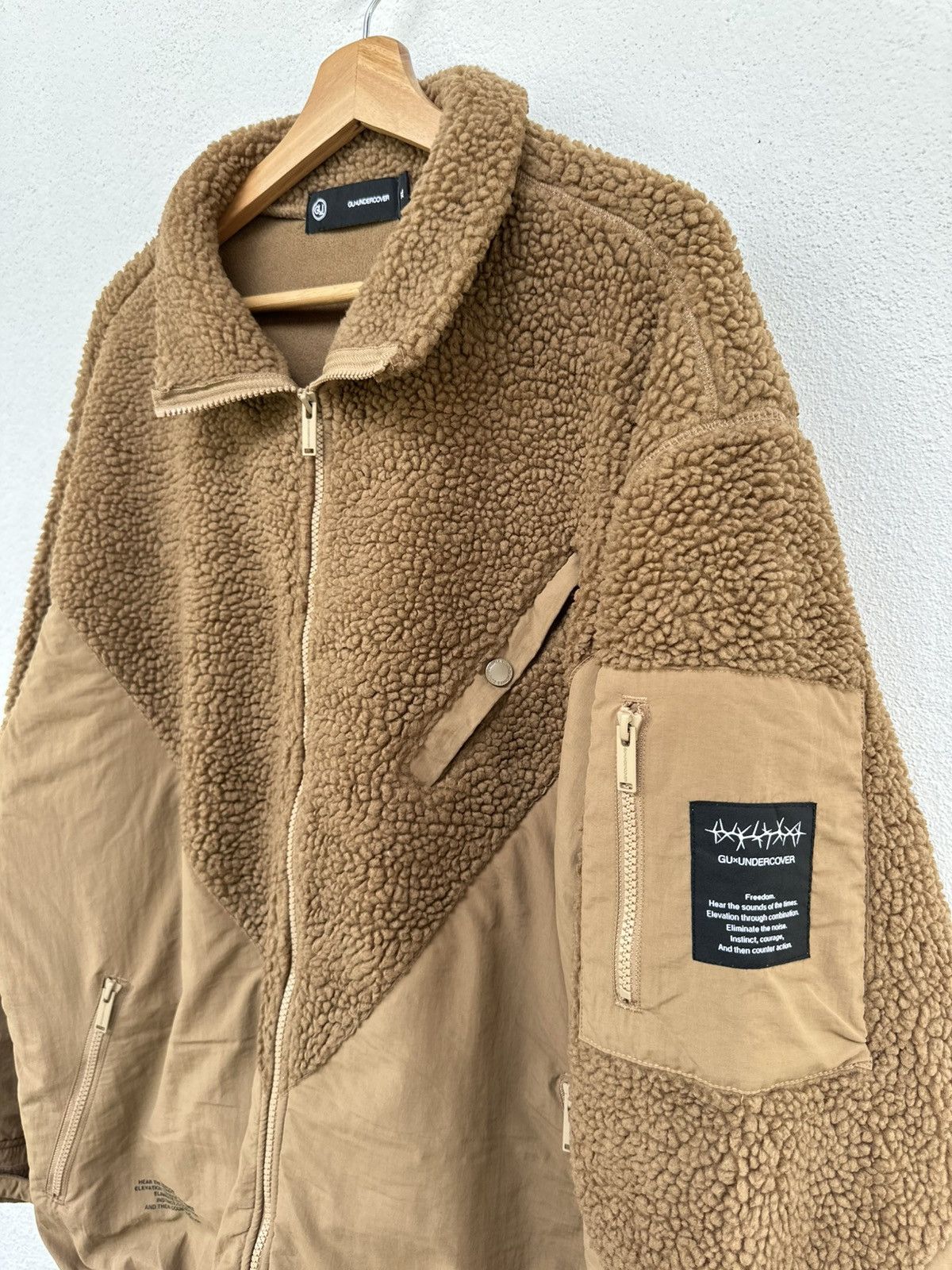 GU × Japanese Brand × Undercover Freedom Noise Undercover x Gu Wool Jacket Size US XL / EU 56 / 4 - 5 Thumbnail