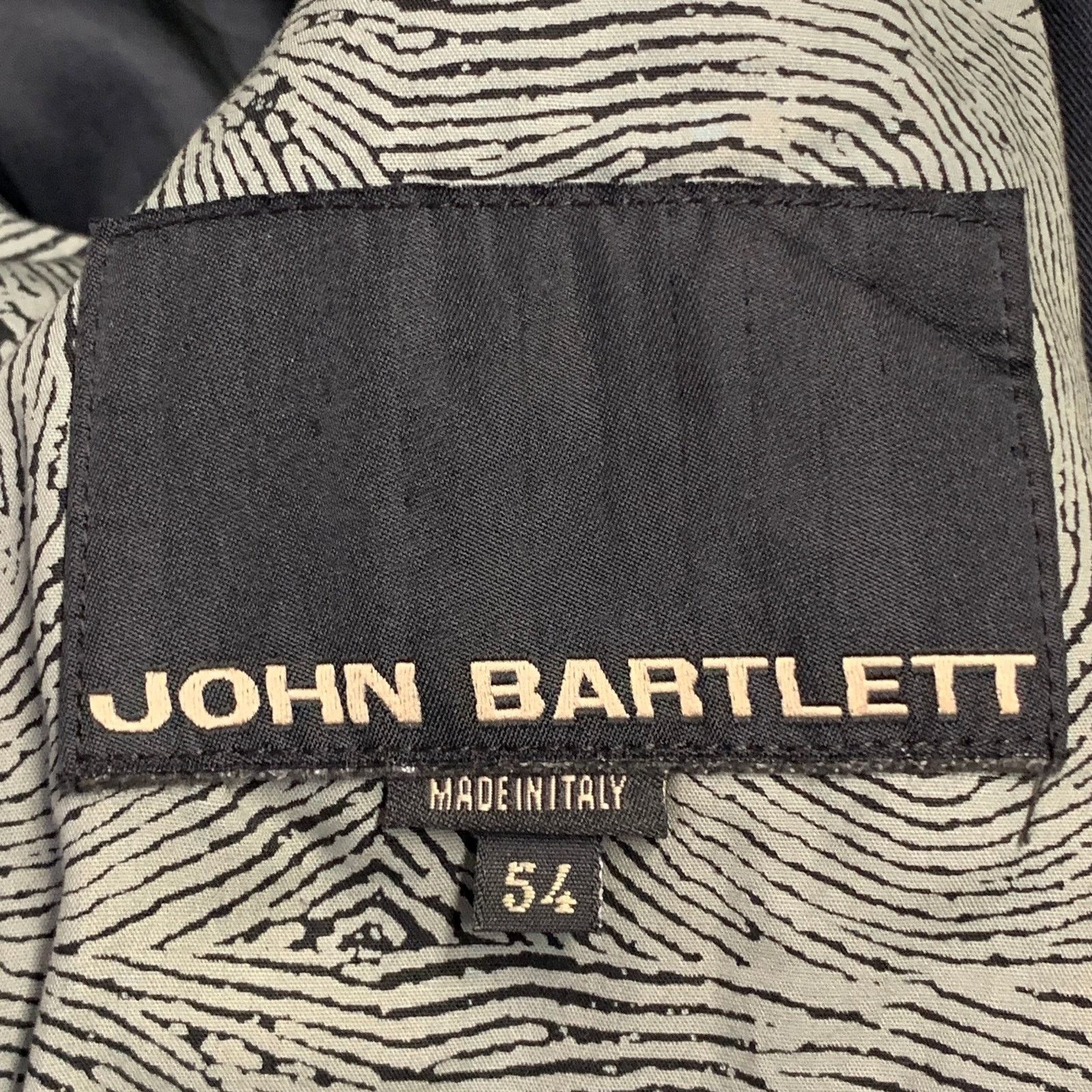 John Bartlett JOHN BARTLETT Black Cotton Twill Harness Zip Up Jacket Size US L / EU 52-54 / 3 - 5 Thumbnail
