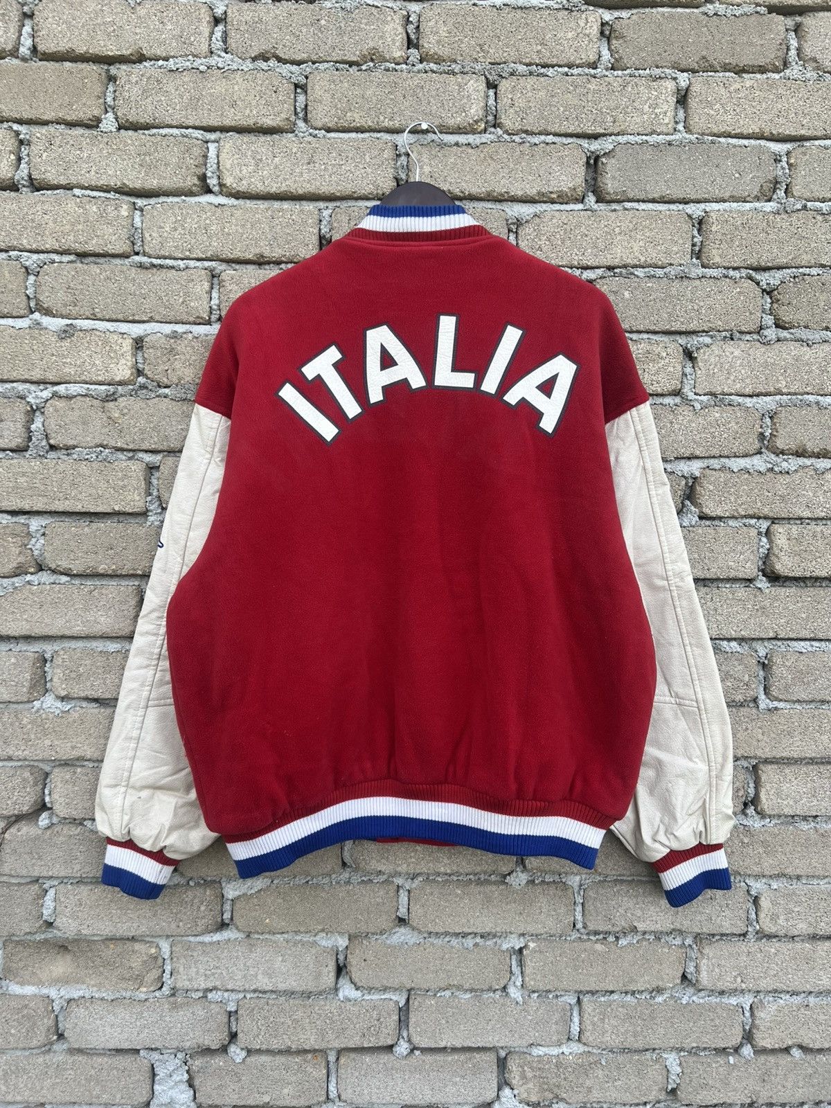 Vintage Vintage Kappa Italia Wool Leather Varsity Size US XL / EU 56 / 4 - 8 Thumbnail