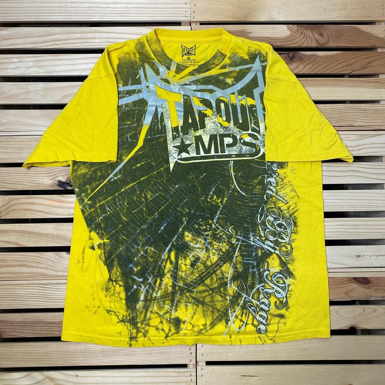 Tapout Tapout MPS Yellow Y2K MMA Tee Size XL Size US XL / EU 56 / 4 - 1 Thumbnail