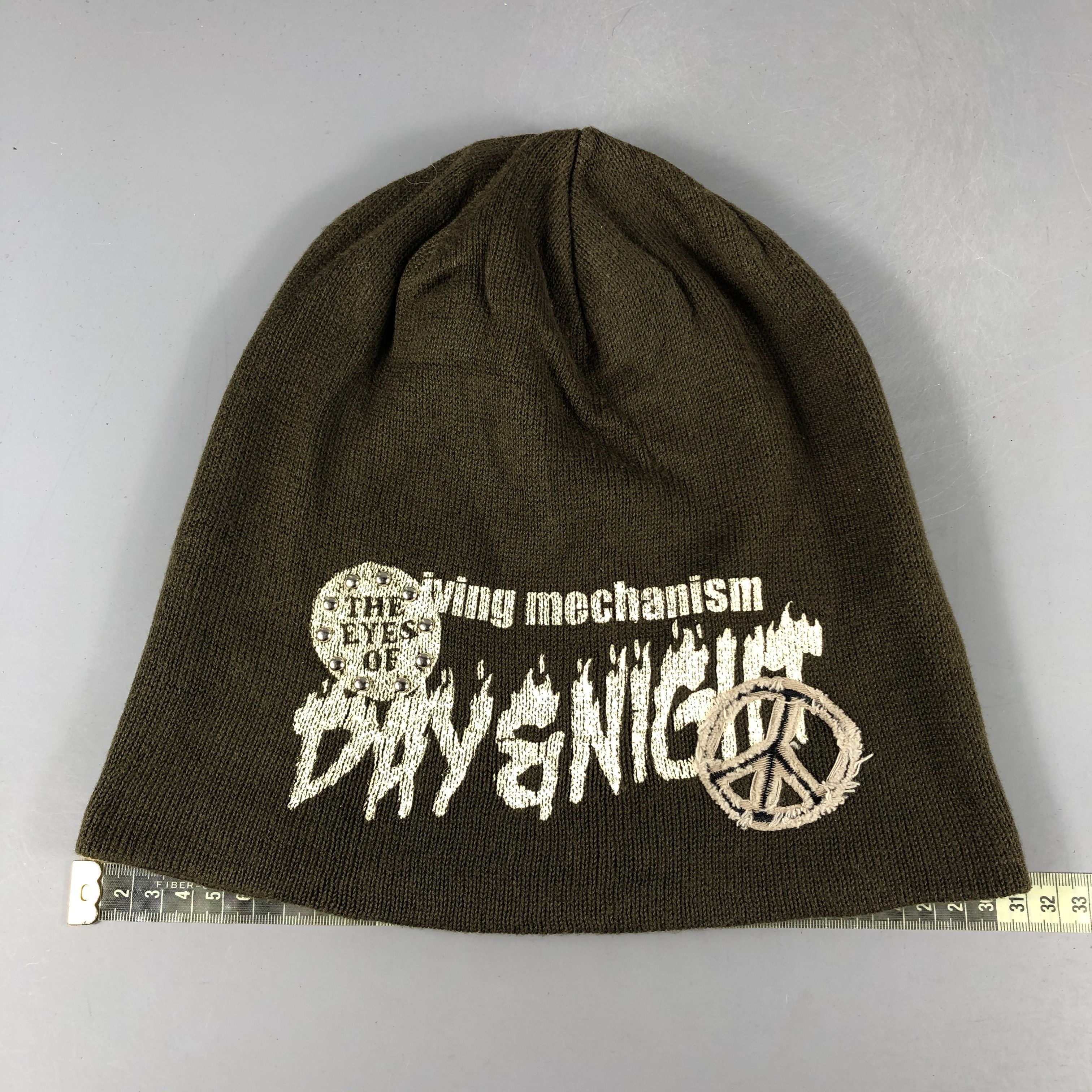 Vintage Living Mechanism Brown Beanie Snow Hat Snow Cap -D1271 Size ONE SIZE - 3 Thumbnail