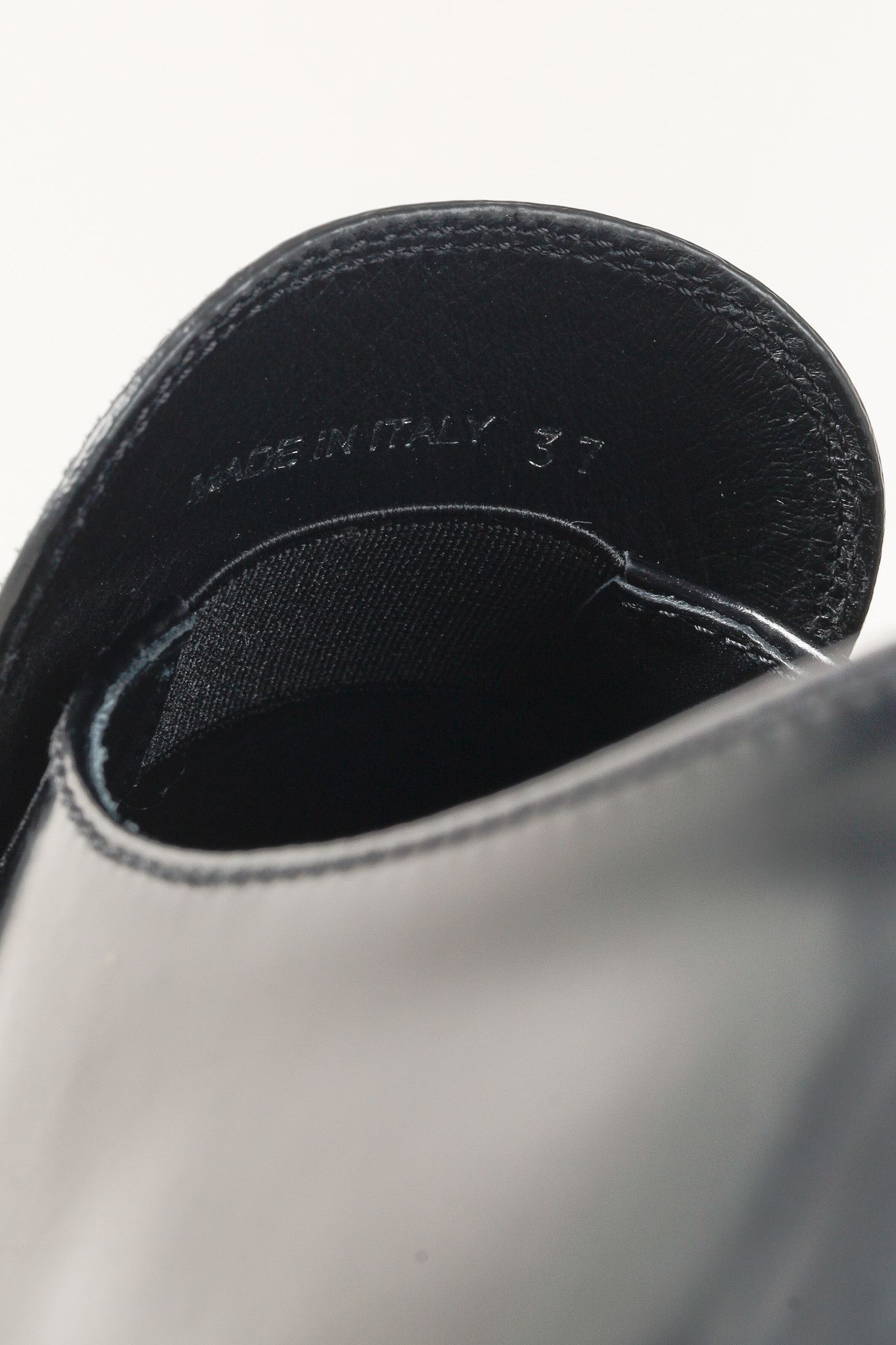 Prada Prada Nero Spazzolato Leather Triangle Logo Loafers Size US 6.5 / IT 36.5 - 11 Thumbnail