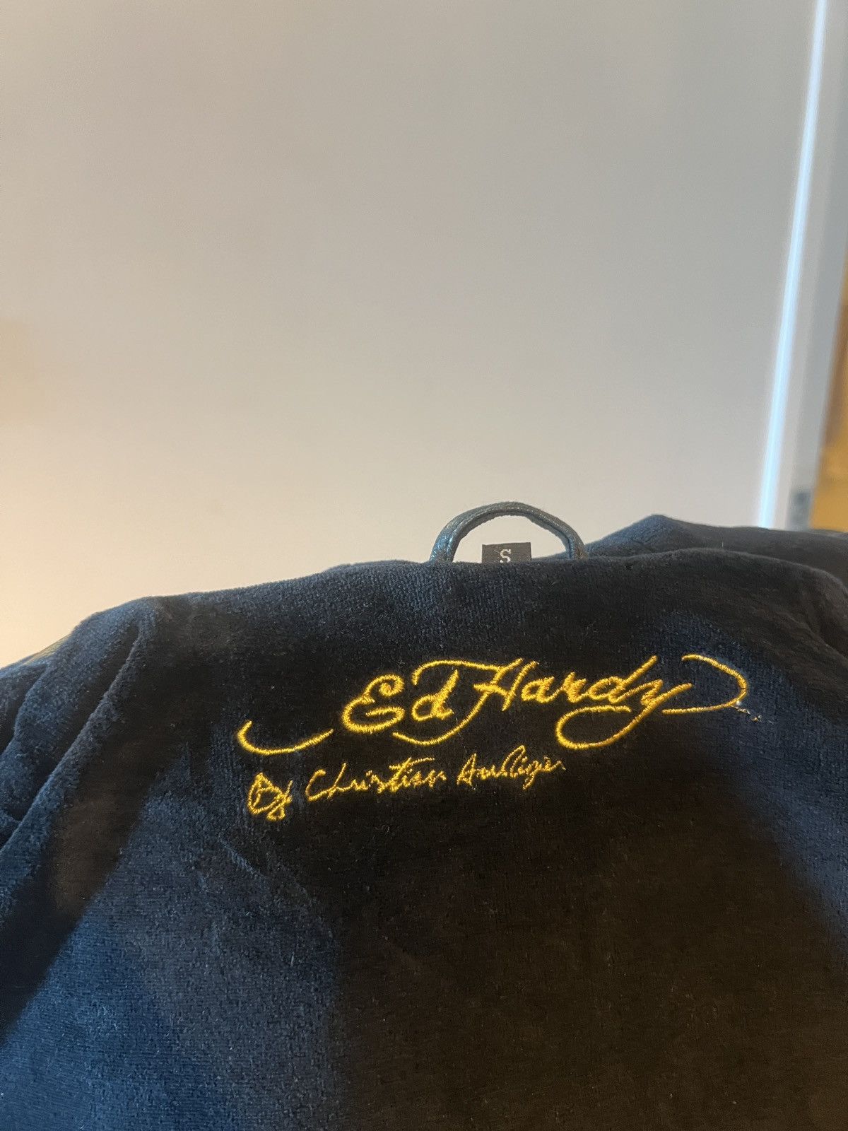 Christian Audigier Ed Hardy Tattoo Hooded Leather Jacket Size US M / EU 48-50 / 2 - 4 Thumbnail