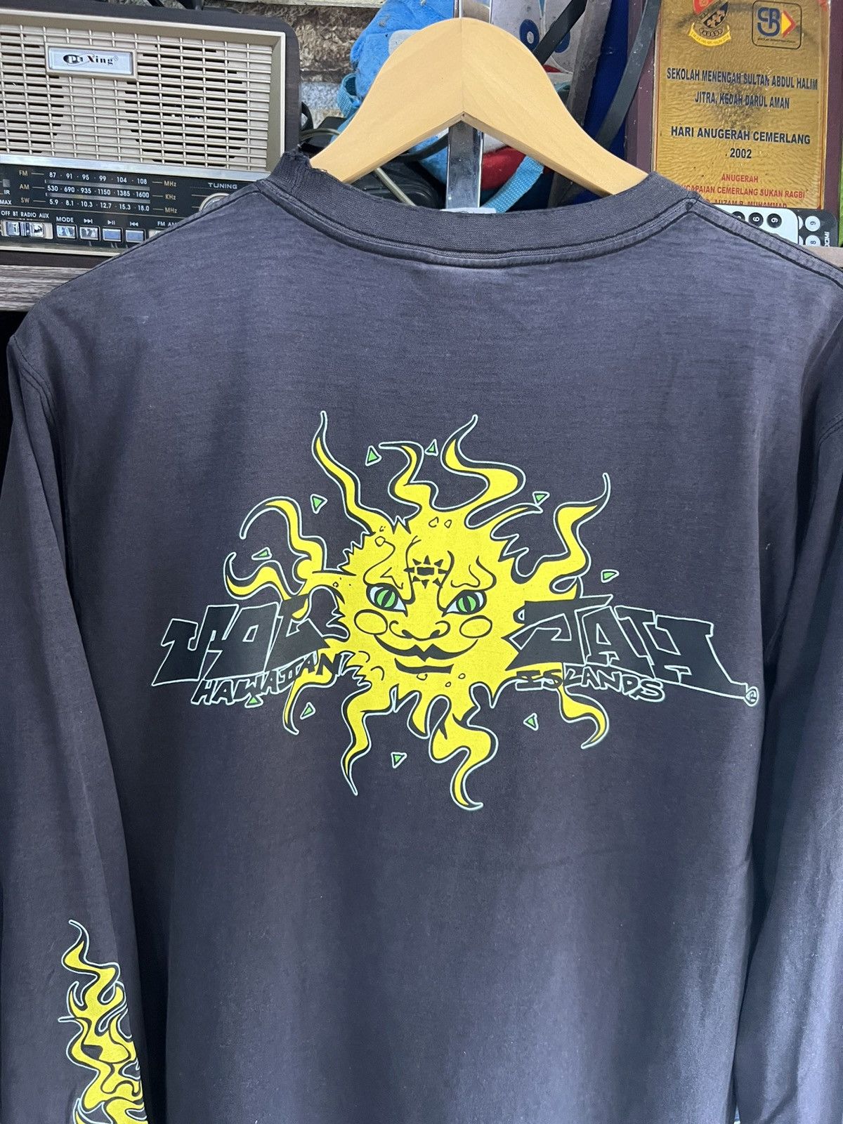 Japanese Brand 🔥Distressed Vintage Soljah Hawaiian Islands Long Sleeve Size US M / EU 48-50 / 2 - 12 Thumbnail