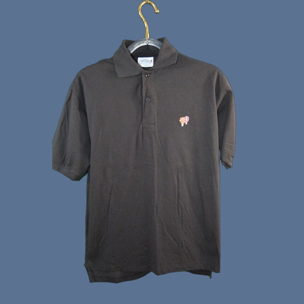 Vintage Crystal Springs Polo Shirt Adult Med Black Cotton USA Short Sleeve Shirt Mens Vintage Size US M / EU 48-50 / 2 - 1 Thumbnail