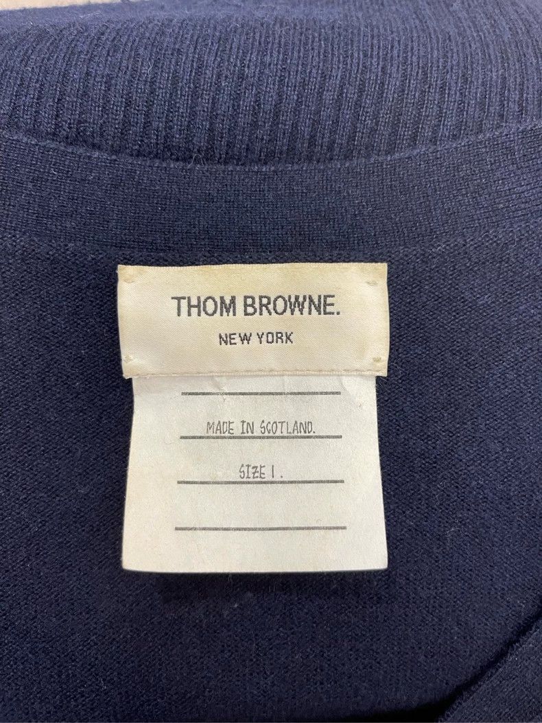 Thom Browne Thom Browne Dark blue four-striped wool cardigan jacket 250 Size US S / EU 44-46 / 1 - 5 Thumbnail