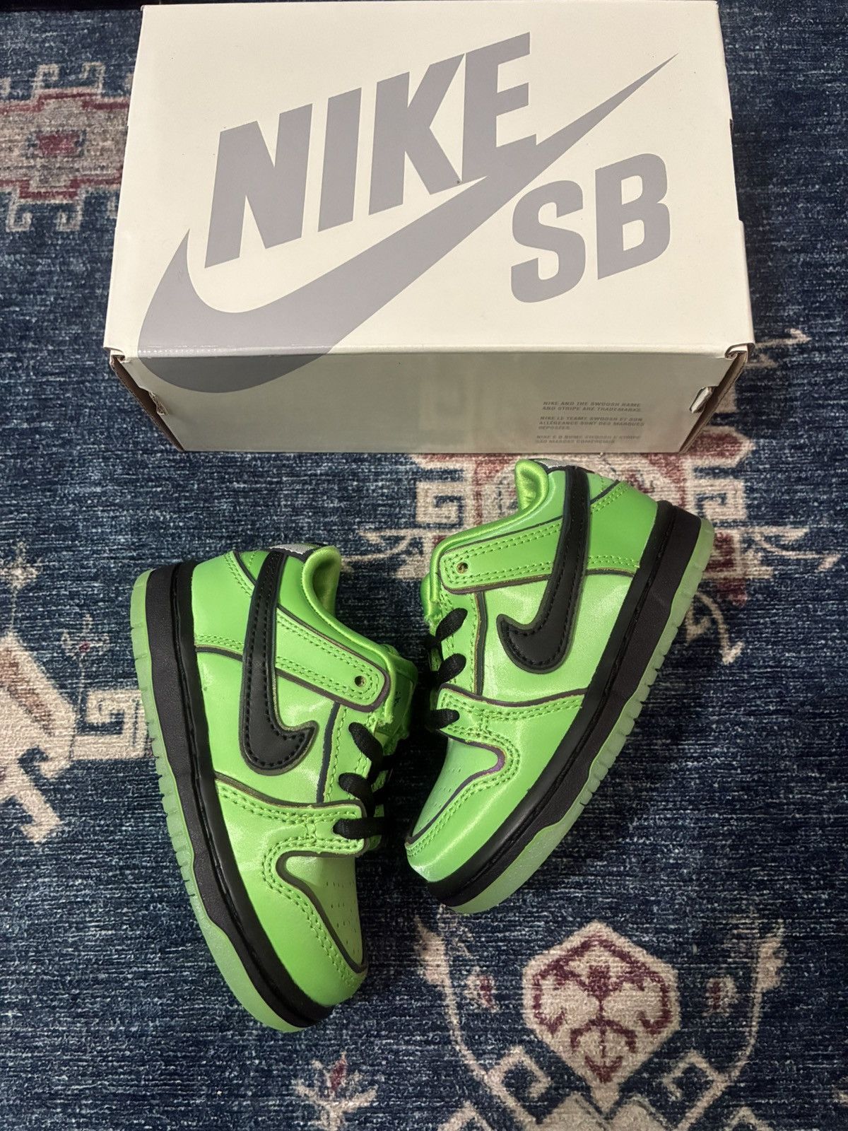 Nike SB Nike SB Dunk Low Powerpuff Girl Buttercup SKU FZ8831-300 Size US 6 / EU 39 - 1 Thumbnail