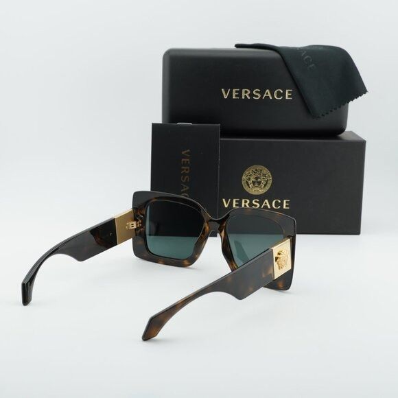 Versace Versace VE4467U 108/87 Sunglasses Havana Square Frame, Grey Size ONE SIZE - 11 Thumbnail
