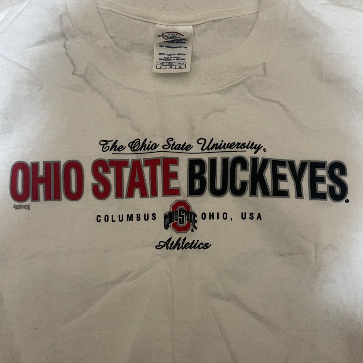 Delta White Ohio State Buckeyes athletic wear t shirt Size US L / EU 52-54 / 3 - 3 Thumbnail