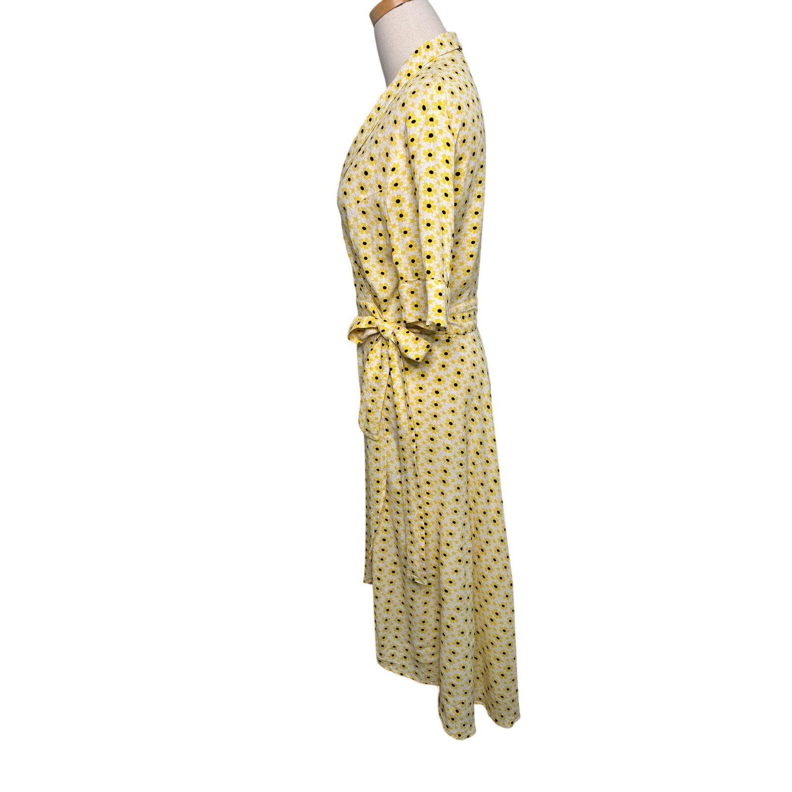 Ganni Ganni Sunflower Polkadot Wrap Dress Pippa Middleton 36 US 4 Size S / US 4 / IT 40 - 12 Thumbnail