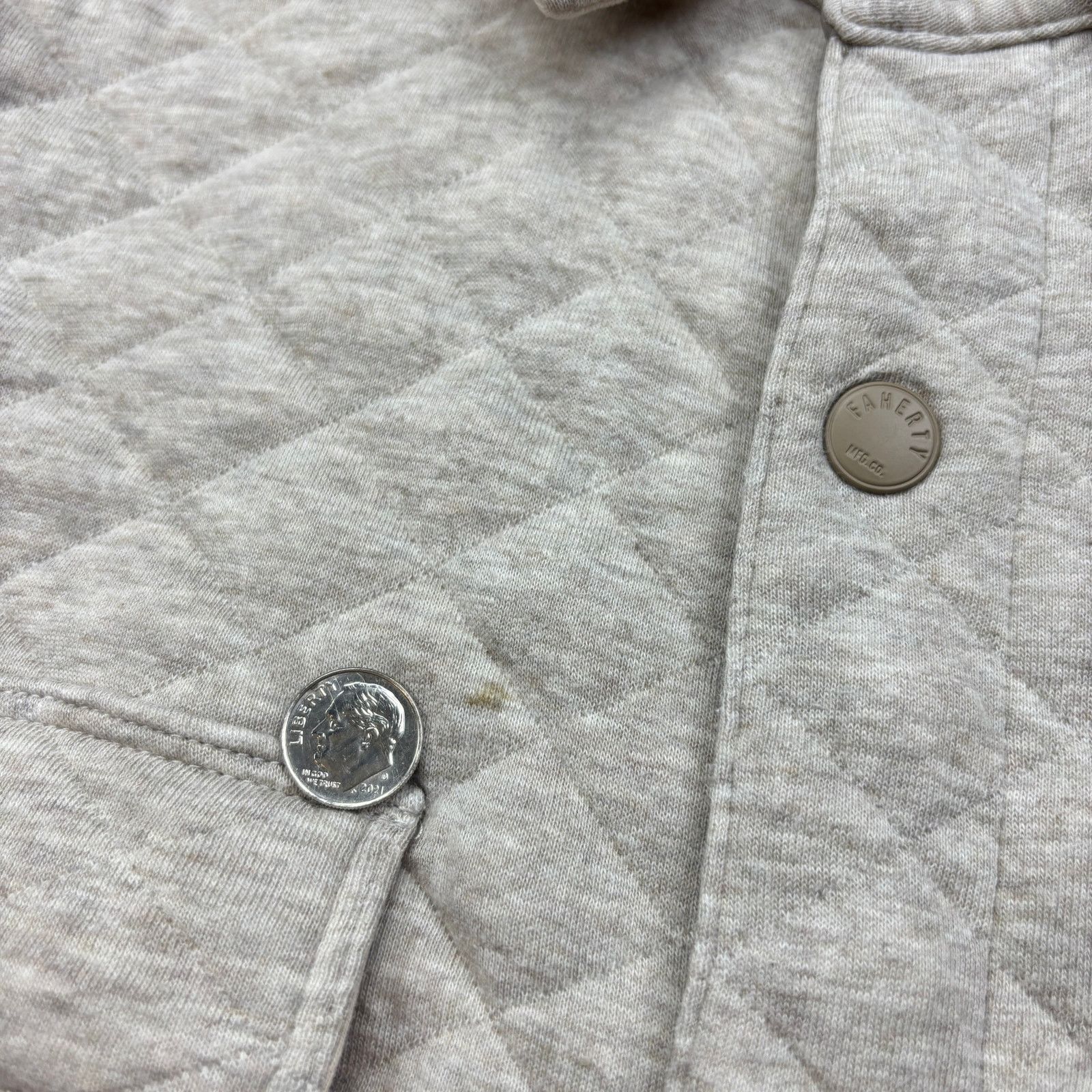 Faherty Faherty Epic Quilted Fleece CPO Shirt Jacket Shacket XL Size US XL / EU 56 / 4 - 9 Thumbnail