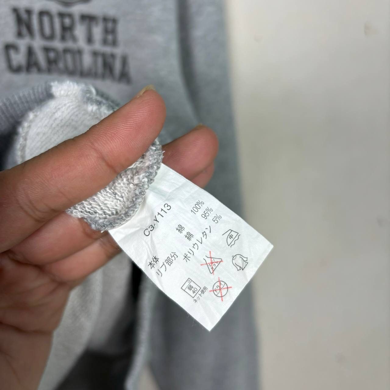Champion Vintage Champion North Carolina Raleigh Hoodie Grey Medium Size US M / EU 48-50 / 2 - 8 Thumbnail
