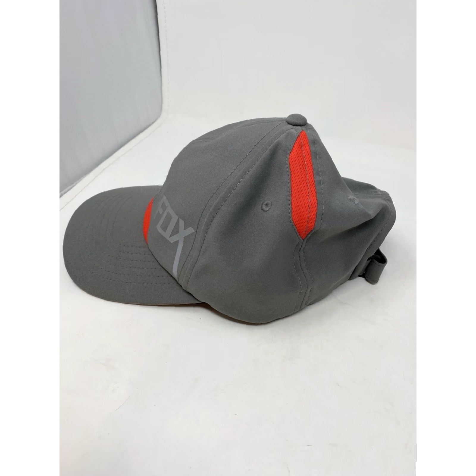 New Era FOX Racing New Era Hat One Size Gray 39Thirty Stretch Fit Cap Adjustable Stretch - Mens Baseball Cap Sports Wear Size ONE SIZE - 2 Thumbnail