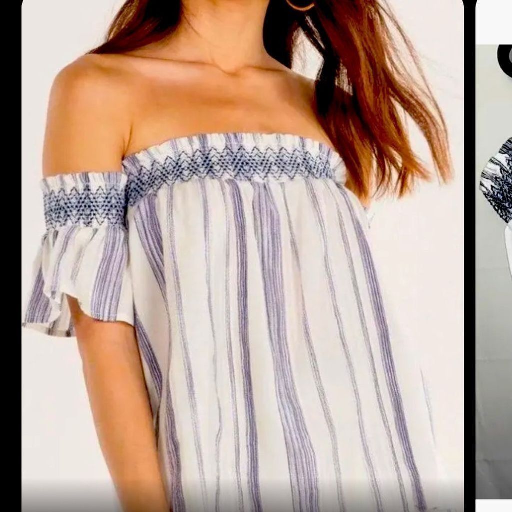 Miss Me Miss me striped off the shoulder top new Size XS / US 0-2 / IT 36-38 - 1 Thumbnail