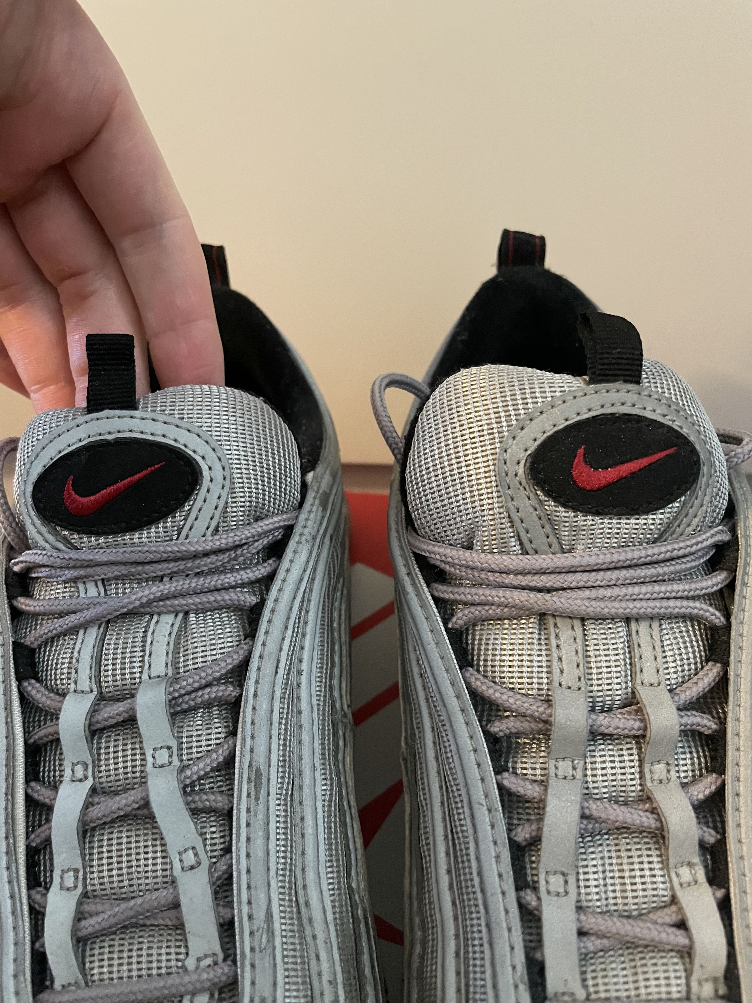 Nike Nike Air Max 97 OG Silver Bullet (2017) Size US 12 / EU 45 - 7 Thumbnail