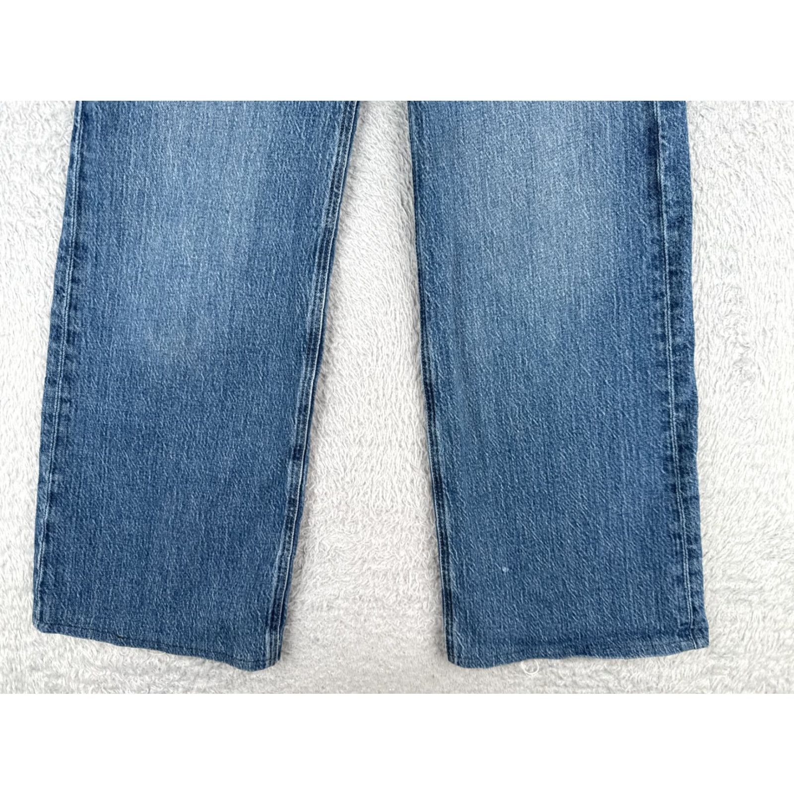 H&M H&M Jeans Women Blue Denim Wide-Leg Mid Rise 24x26 Regular 2 Cotton Blend 5-Pocket 26 Inseam 90s Vintage: No Size 26" / US 2 / IT 38 - 2 Thumbnail