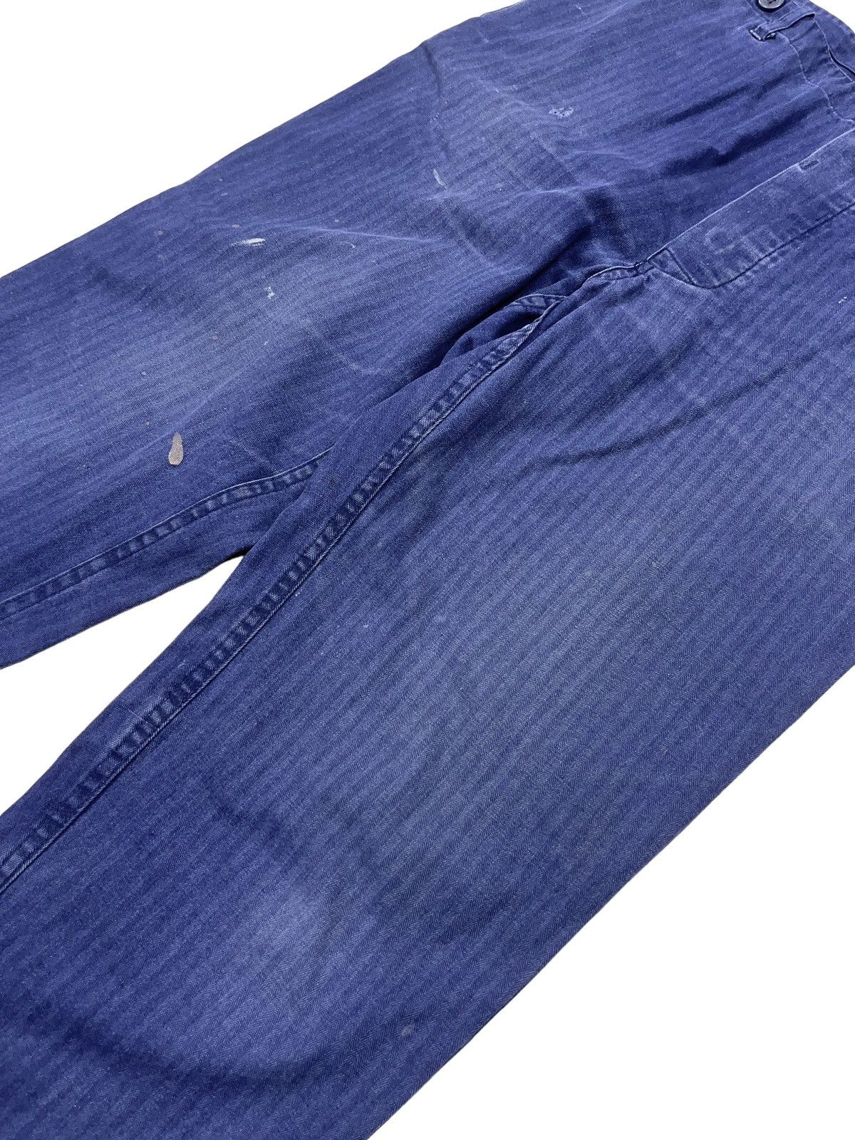 Le Laboureur Vintage 70s Faded Distressed French Sanfor Pants Size US 32 / EU 48 - 4 Thumbnail