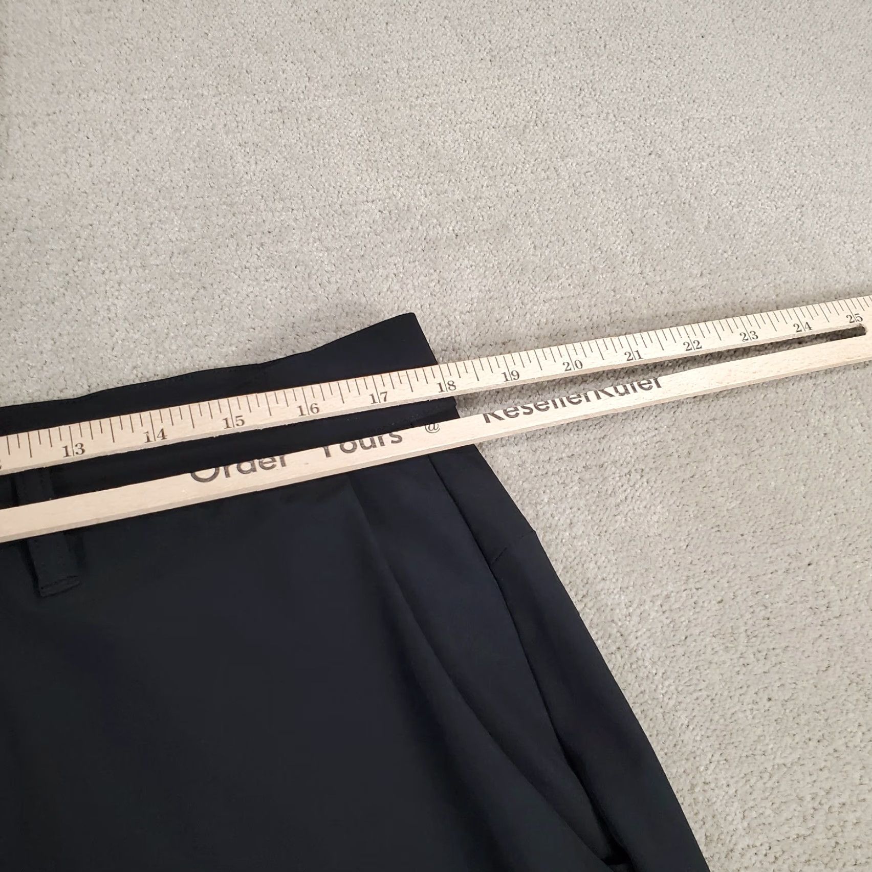 Fabletics Fabletics Pants Mens 36x30 Black Chinos Performance Stretch Casual Flat Front Logo Lightweight Regular Straight - Mens Pants Black Chino Size US 36 / EU 52 - 3 Thumbnail