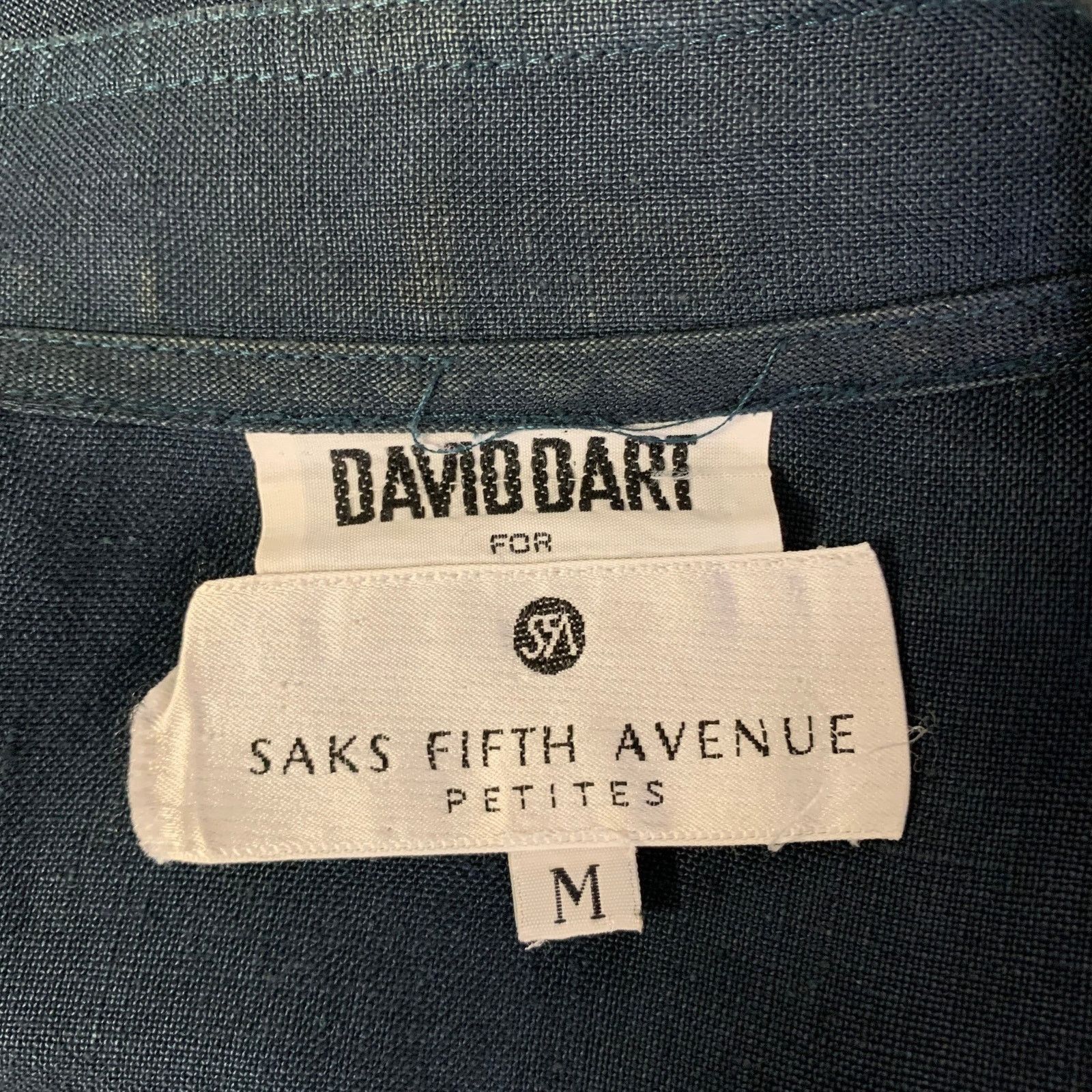 Other DAVID DART Size M Navy Heather Nehru Collar Shirt Jacket Size M / US 6-8 / IT 42-44 - 7 Thumbnail