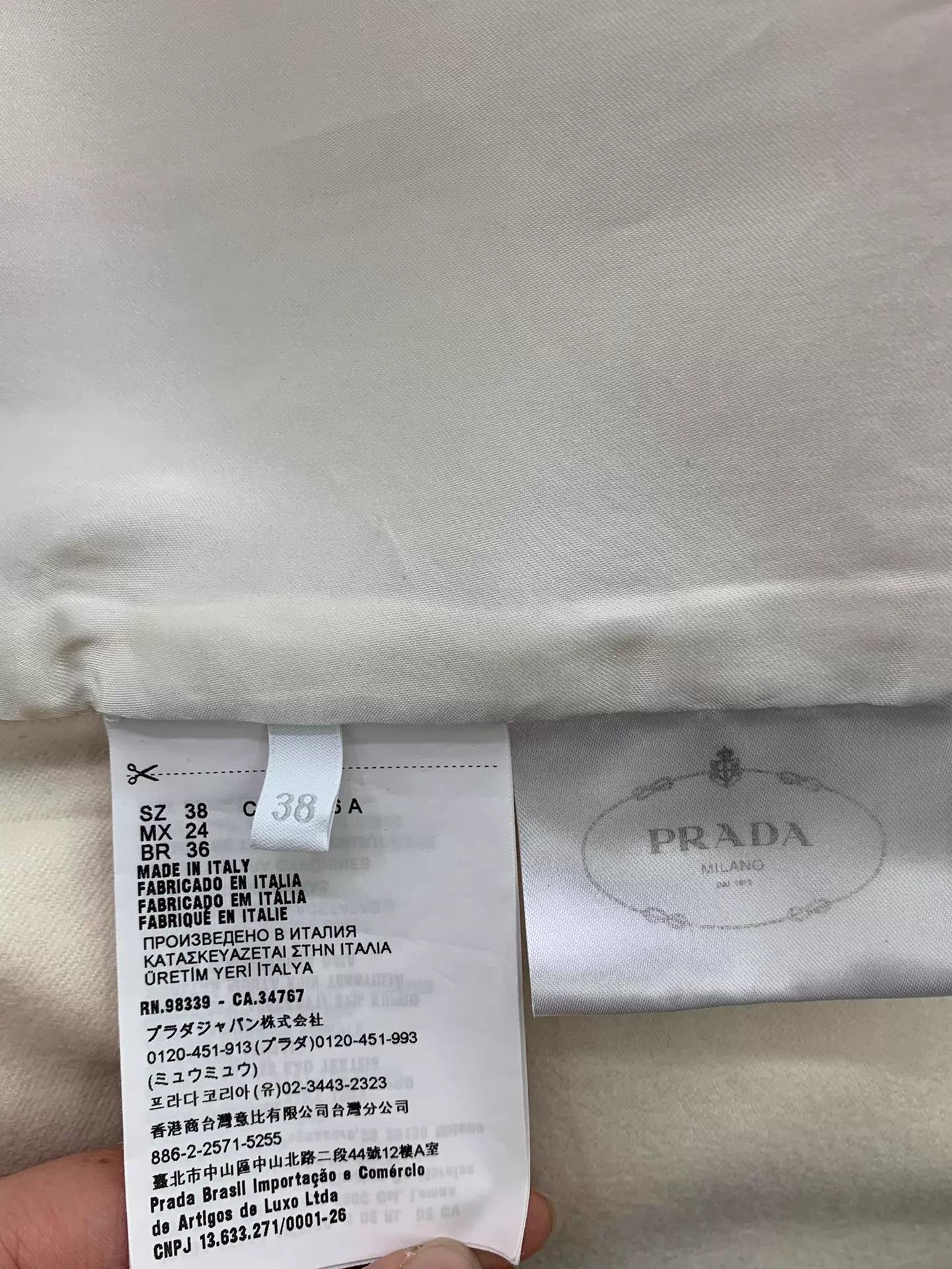 Prada PRADA Cream Cashmere Overcoat Size 38 Size XS / US 0-2 / IT 36-38 - 5 Thumbnail