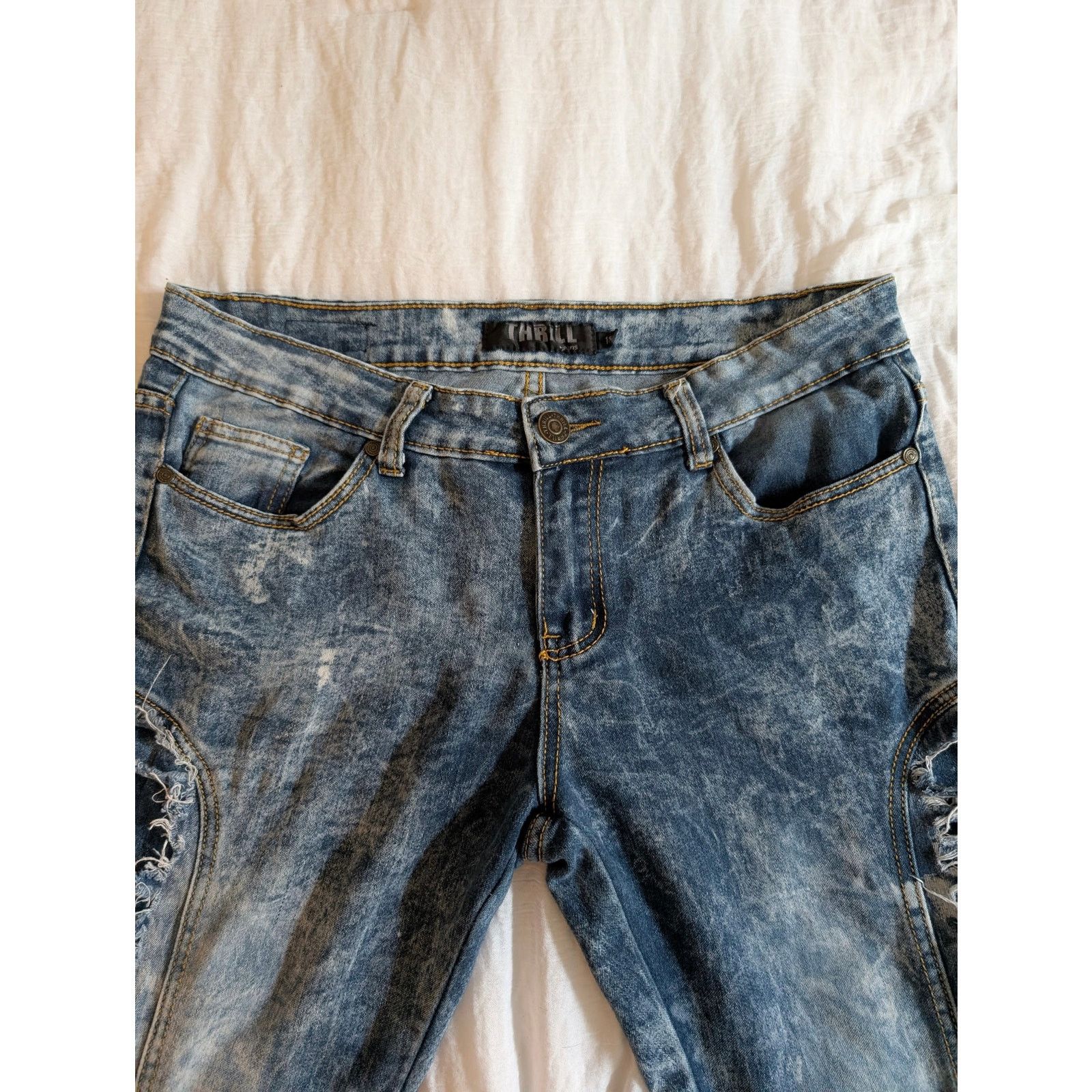 Other THRILL Distressed Skinny Jeans – Size 13 Size 33" - 3 Thumbnail