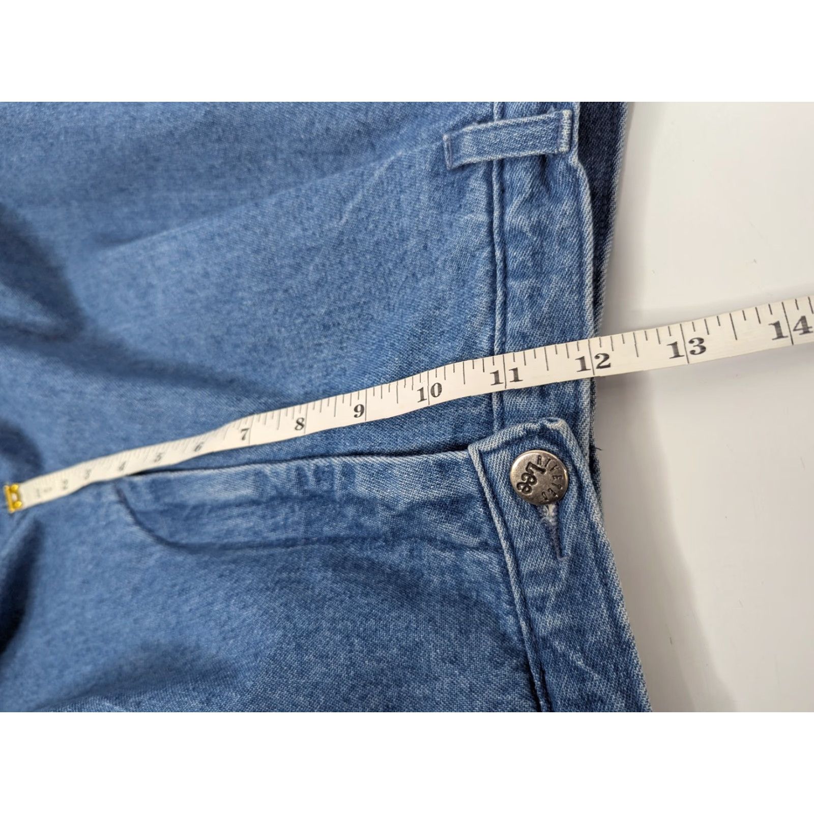 Lee VINTAGE Lee Pleated High Rise Denim Blue Jeans Women’s 14 Talon Zipper Size 36" / US 14 / IT 50 - 7 Thumbnail