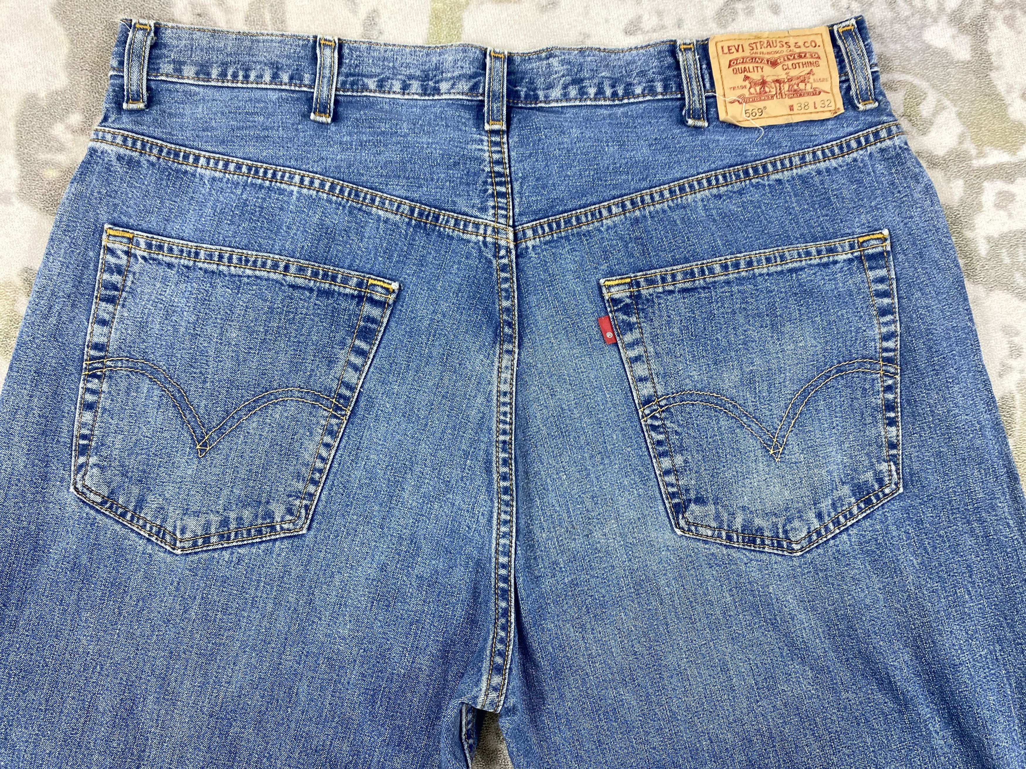 Levi's Blue Vintage Levi's 569 Jeans 38x32 Denim -JN1434 Size US 38 / EU 54 - 4 Thumbnail