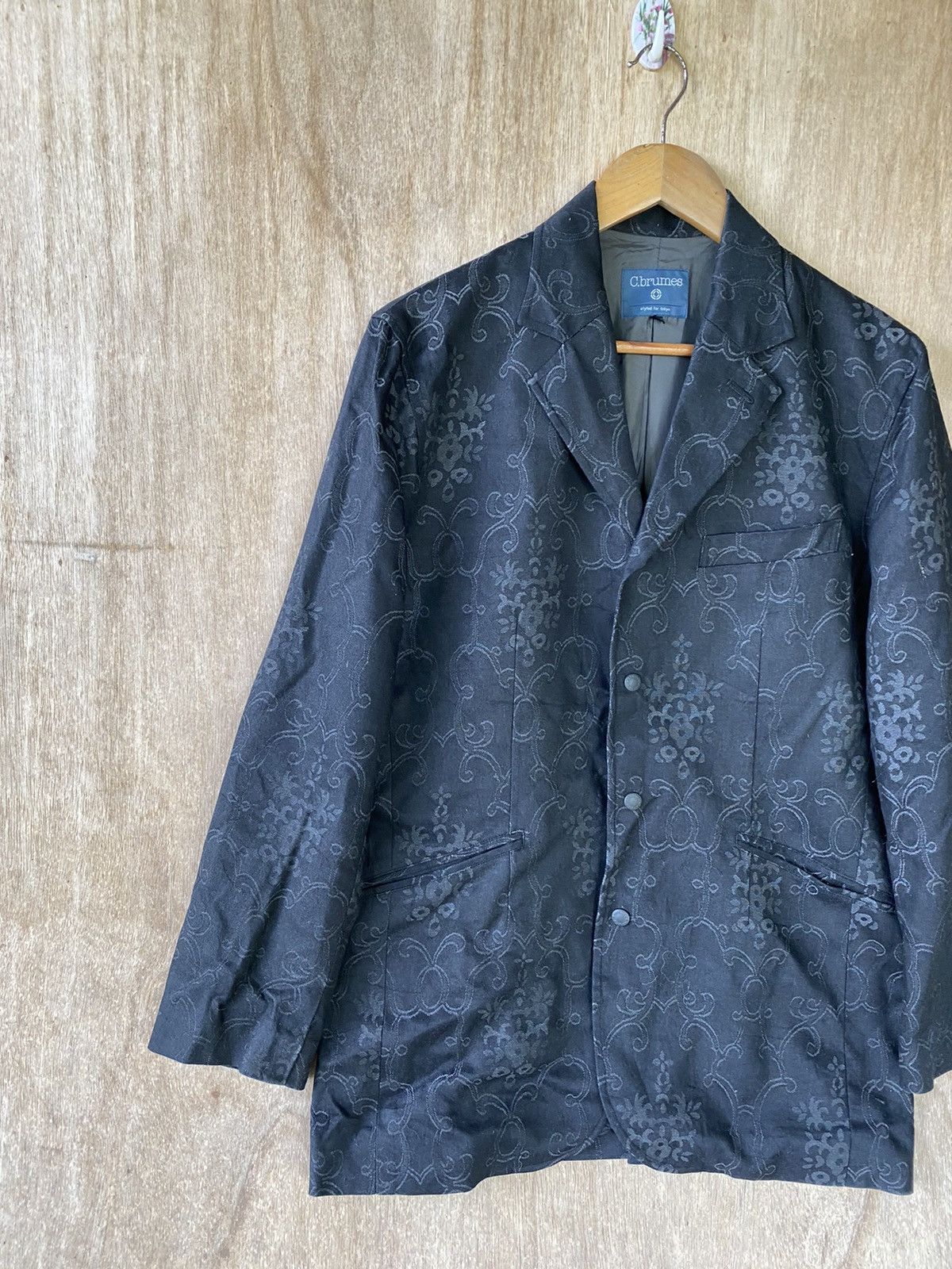 Designer × Japanese Brand Stylish C.brumes Blue Floral Pattern Tokyo-Inspired Fashion Size US M / EU 48-50 / 2 - 5 Thumbnail