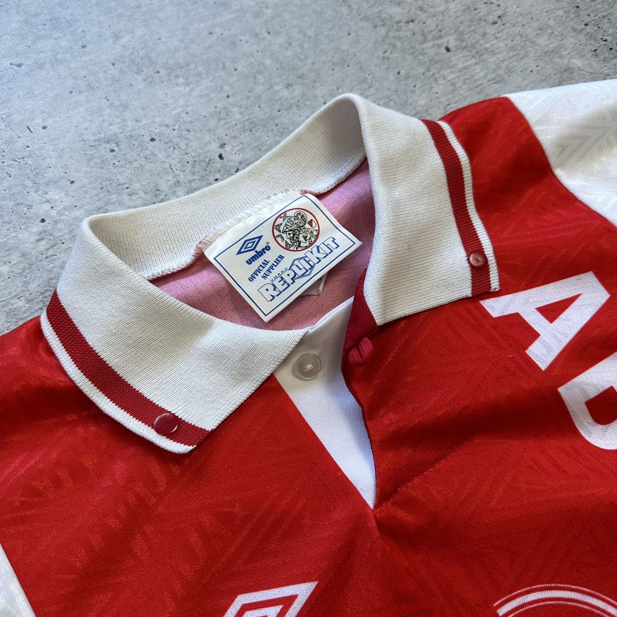 Umbro Vintage Umbro Ajax 1991-1993 Soccer Jersey Size US XL / EU 56 / 4 - 9 Thumbnail