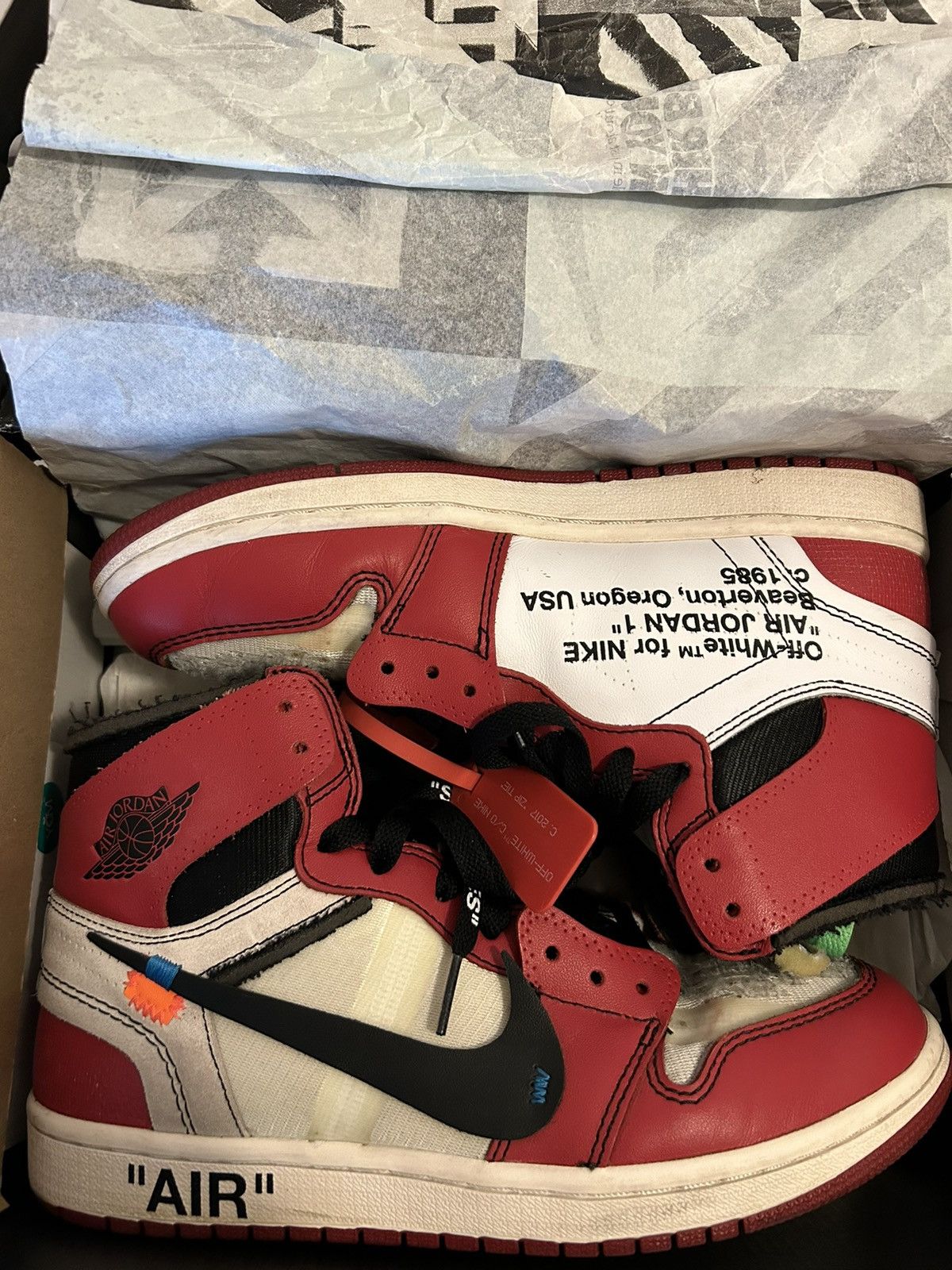 Jordan Brand × Off-White Off White Jordan 1 Chicago | Grailed