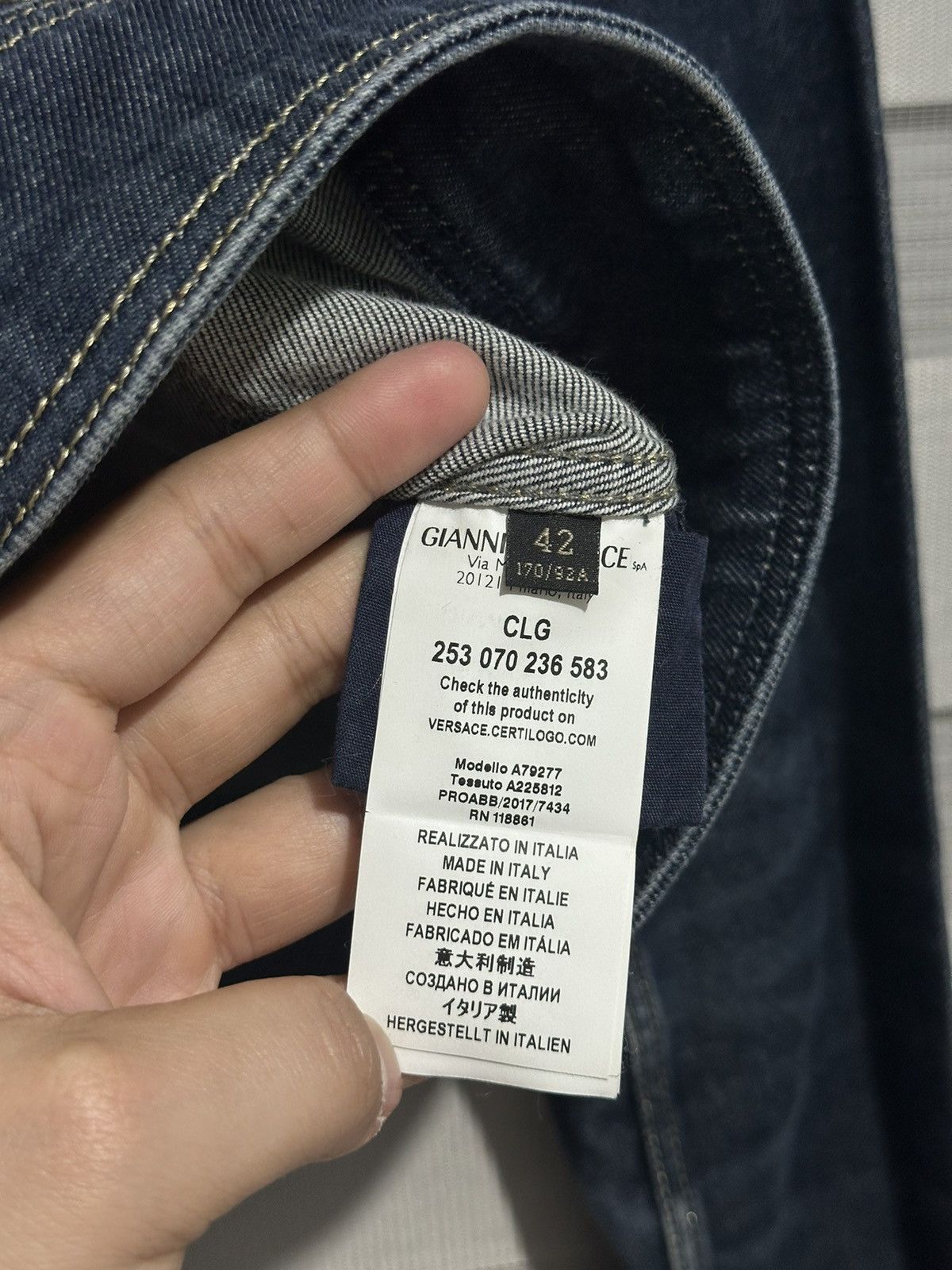 Versace Versace Tribute Cropped Denim Jacket Size S / US 4 / IT 40 - 7 Thumbnail