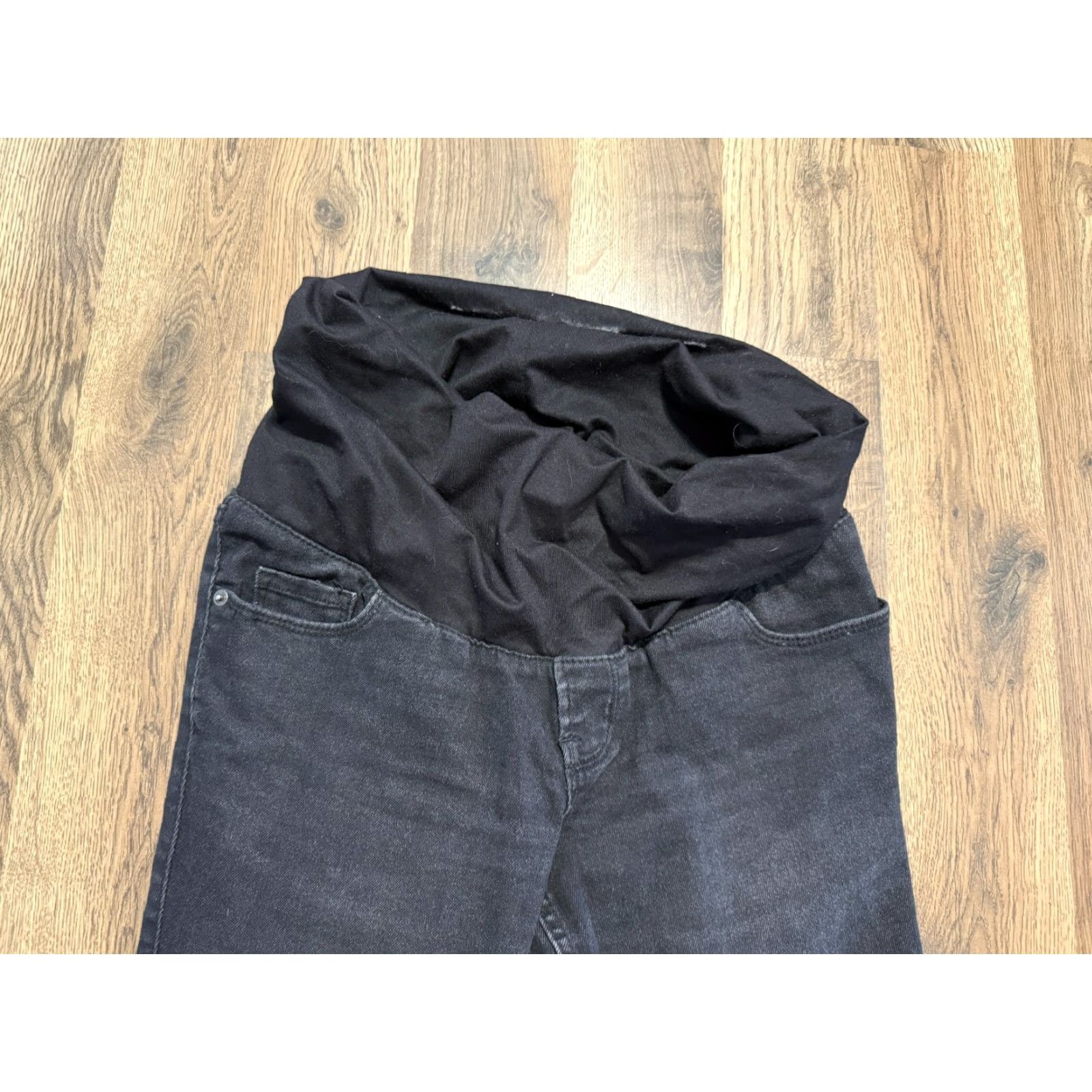 Old Navy Old Navy Jeans Womens Maternity 6 Long Black Skinny Jeans High Rise Pull On Mens? Size 28" / US 6 / IT 42 - 4 Thumbnail