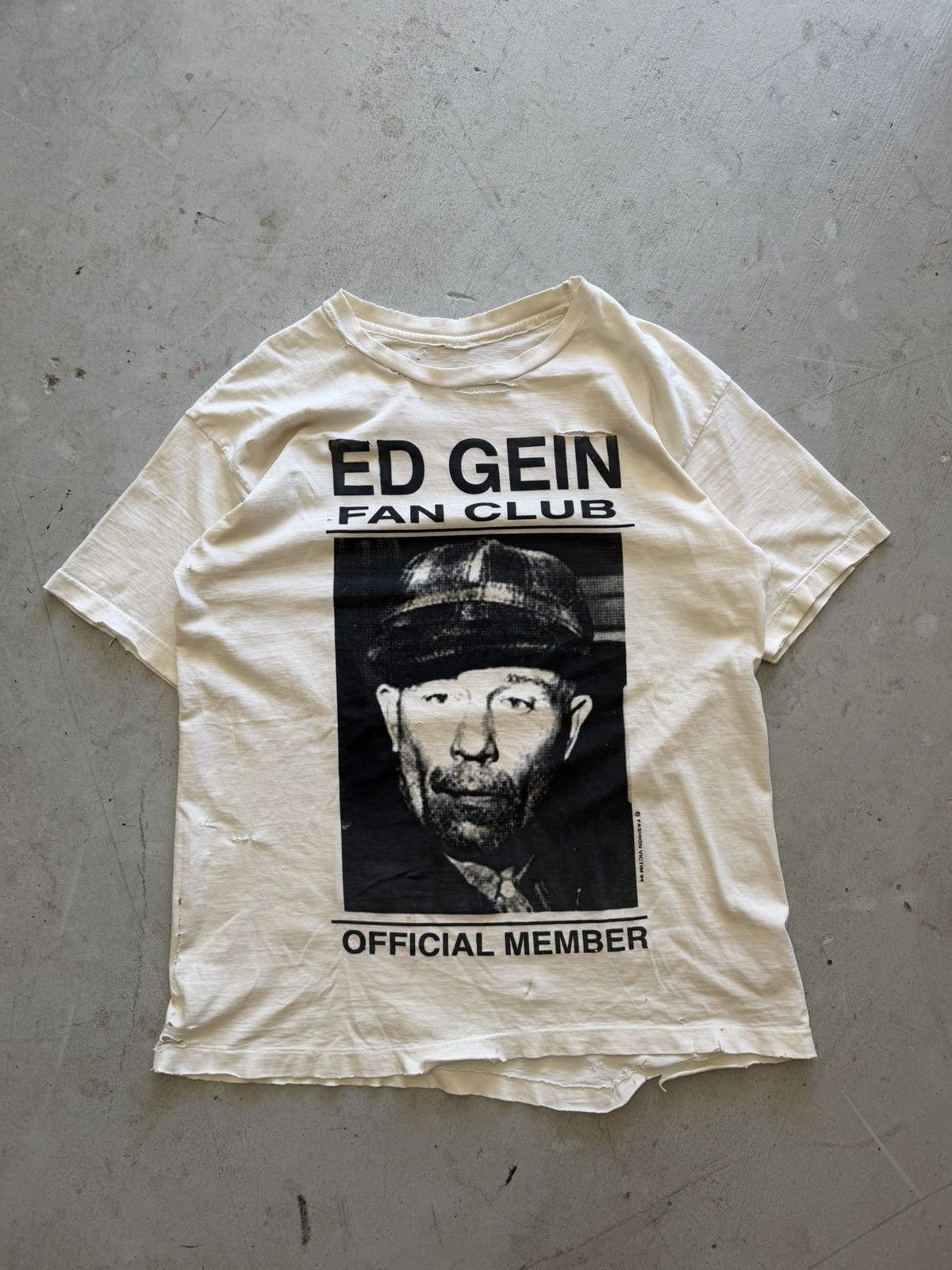 Fashion Victim 1994 Fashion Victim Ed Gein Fan Club Tee Size US L / EU 52-54 / 3 - 1 Thumbnail