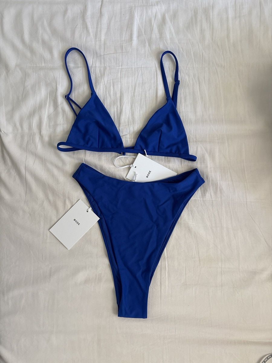 Bode Bode Blue Deco Bikini Swim Set Size ONE SIZE - 2 Thumbnail