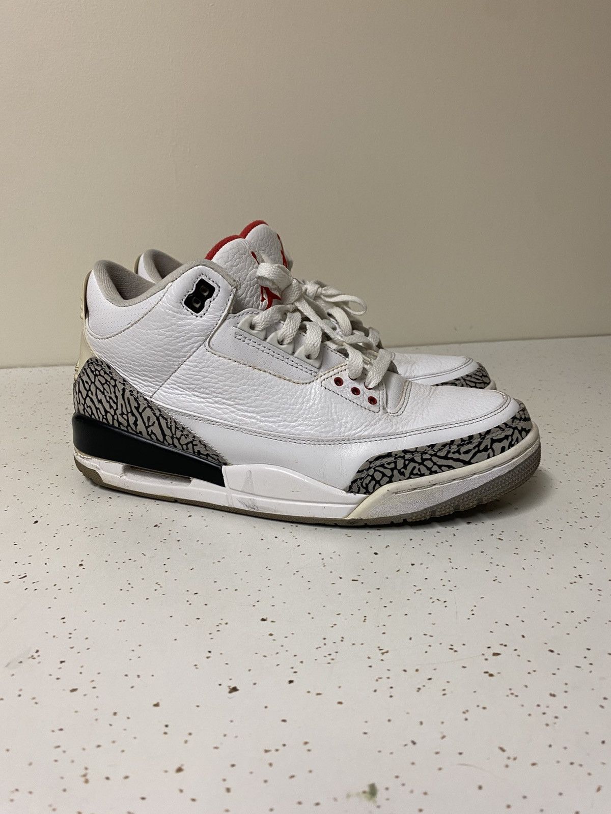Jordan Brand Air Jordan Retro 3 2010 White Cement Nike Sneakers Shies Y2K Size US 10 / EU 43 - 3 Thumbnail
