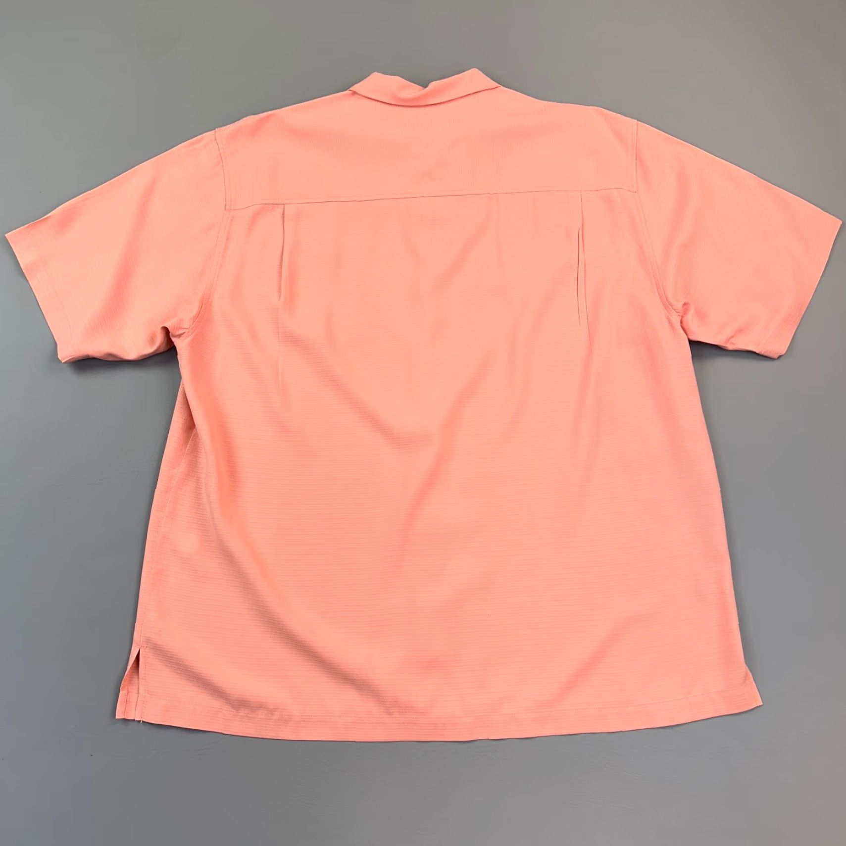 Tommy Bahama VINTAGE Tommy Bahama Shirt Mens XL Coral Silk Short Sleeve Hawaiian Camp Shirt Size US XL / EU 56 / 4 - 5 Thumbnail
