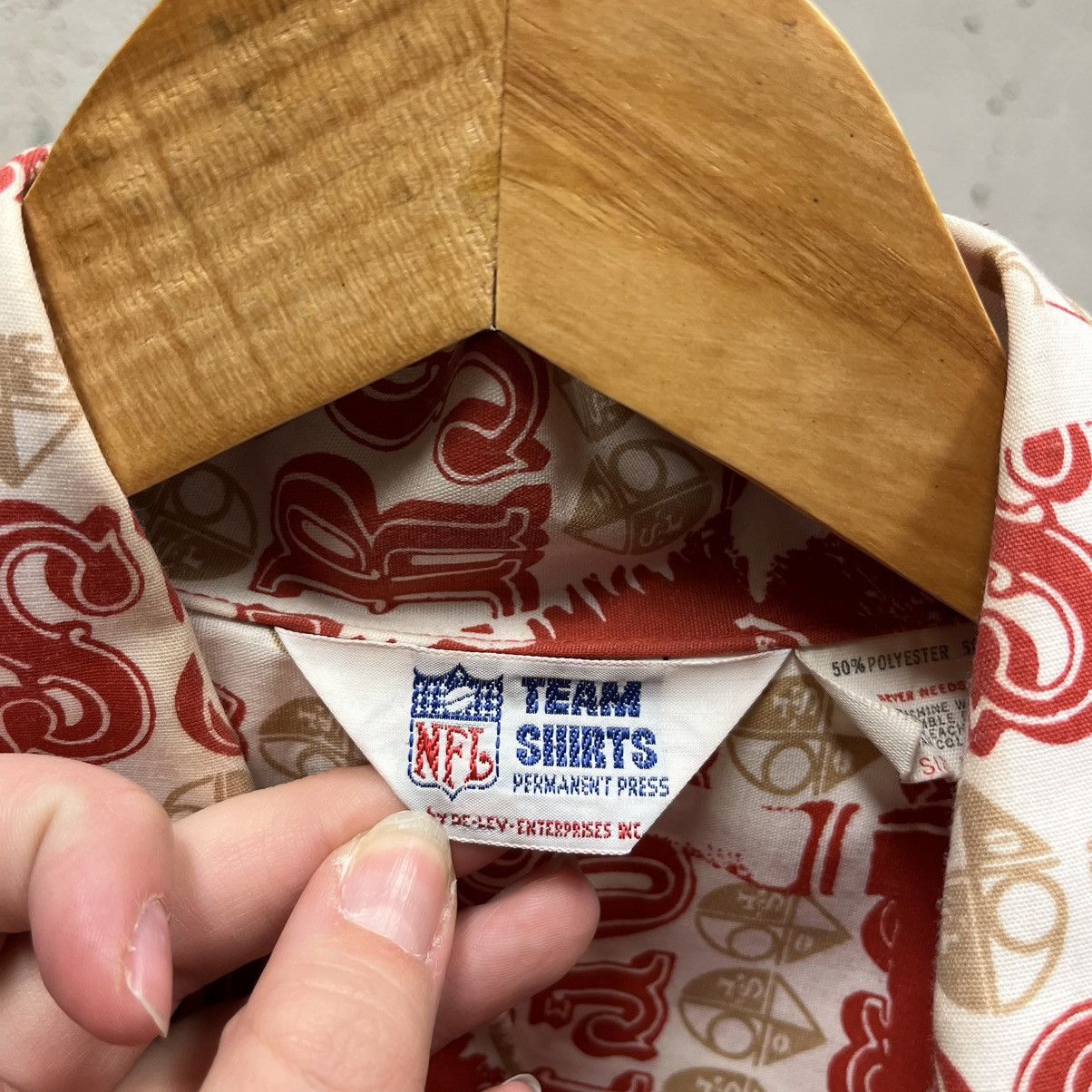NFL × Vintage Vintage 90s NFL Team Shirts 49ers AOP Button Down Shirt Size US M / EU 48-50 / 2 - 4 Thumbnail